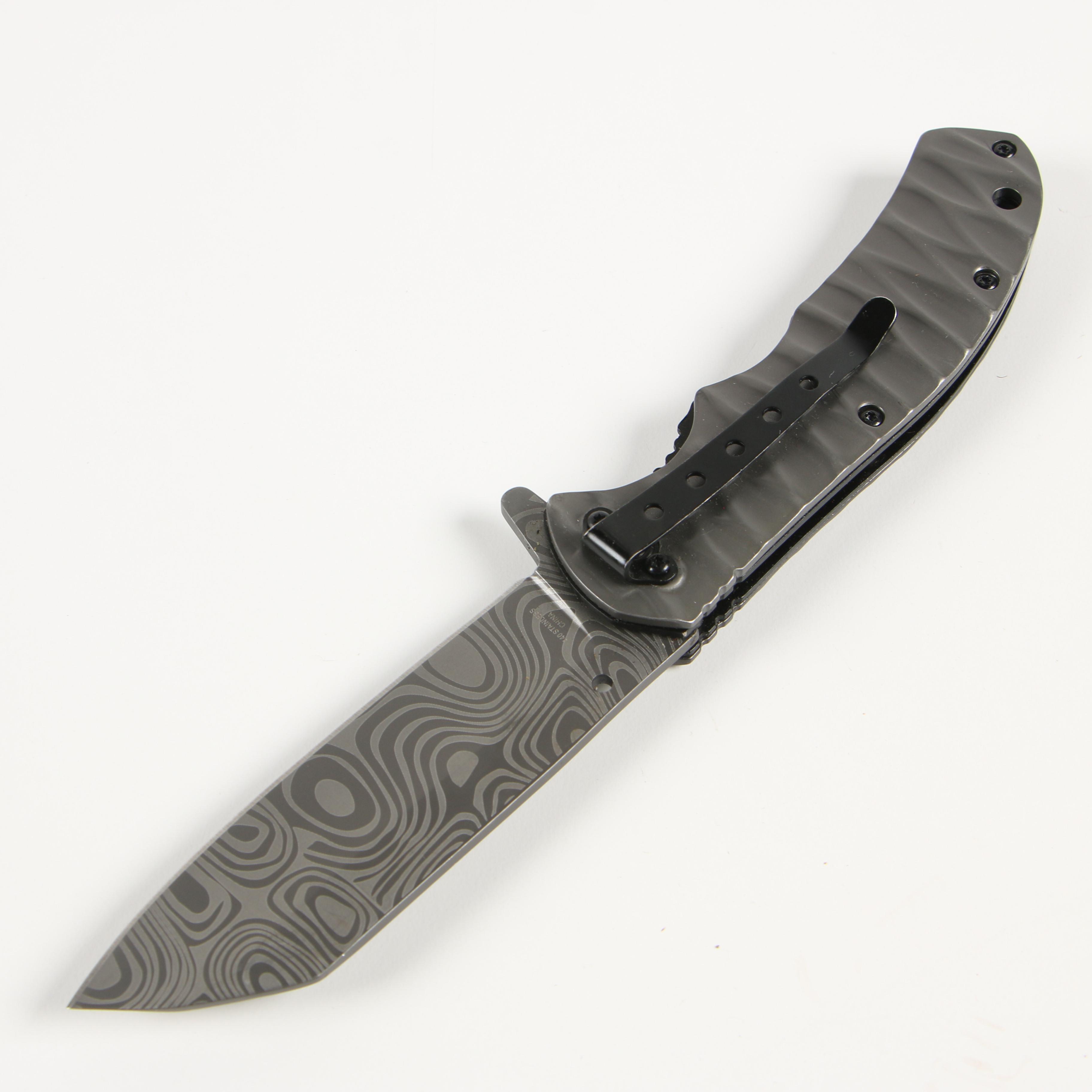 Damascus Steel Fixed Blade and Folding Knives