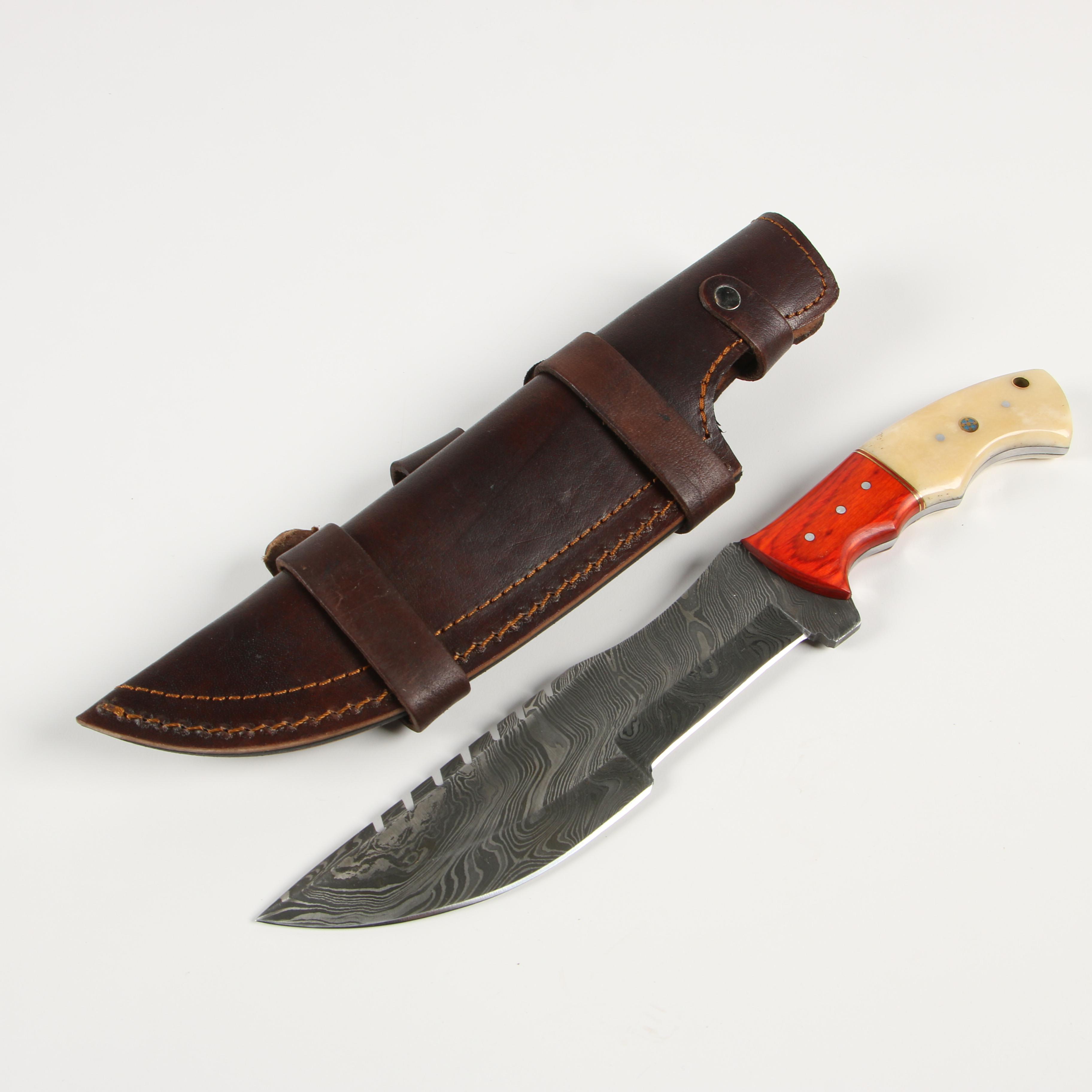 Damascus Steel Fixed Blade and Folding Knives