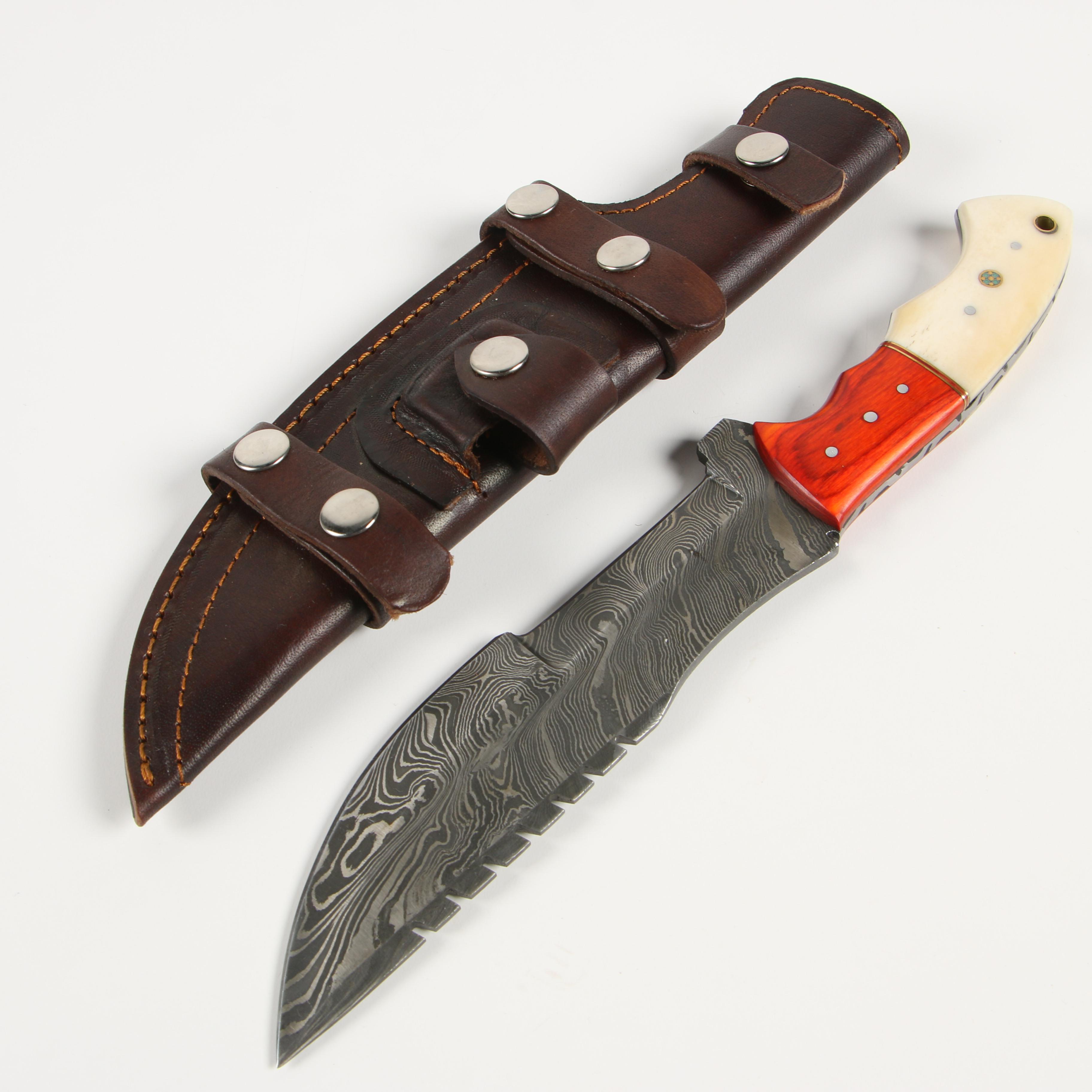 Damascus Steel Fixed Blade and Folding Knives