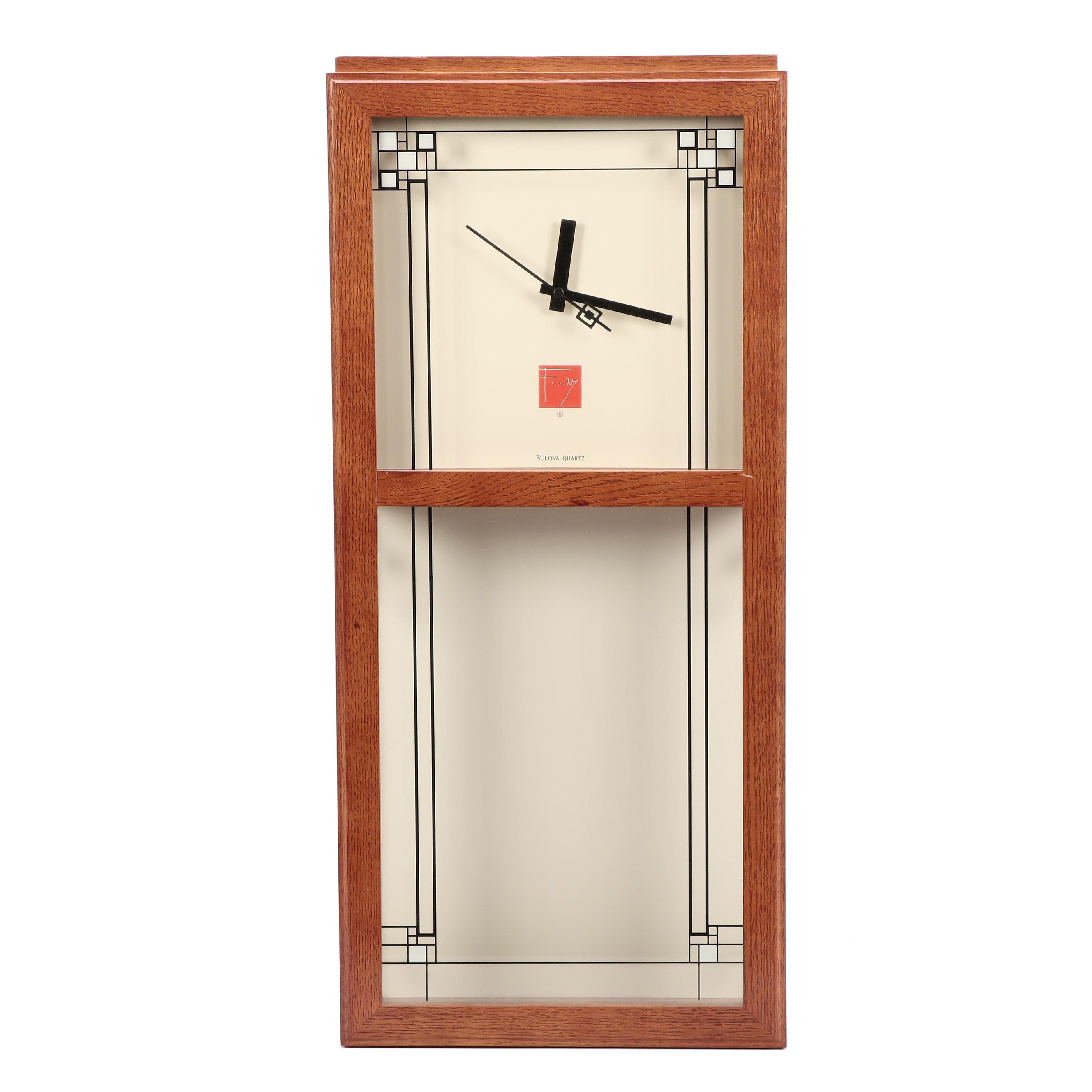Frank Lloyd Wright FOundation Bulova "Gilmore" Wall Clock