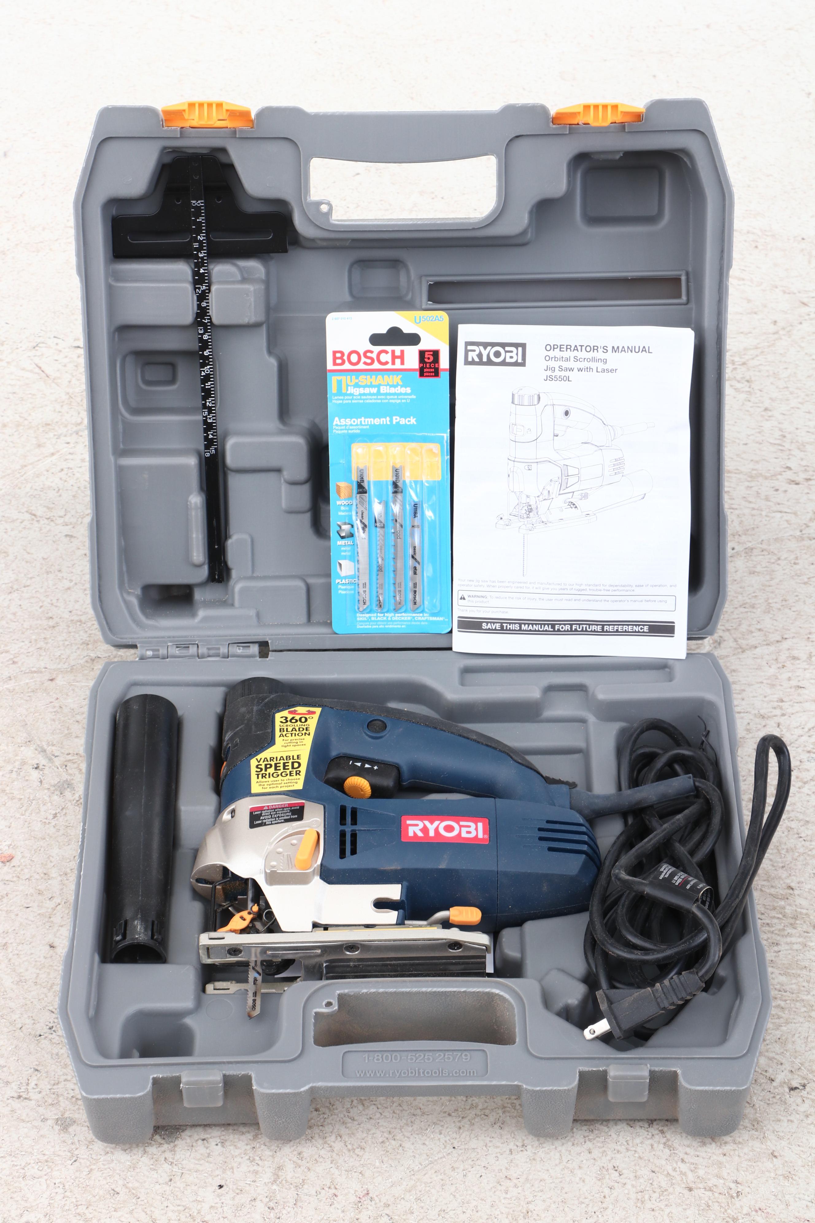 Ryobi Jig Saws, Sawzall, Drill, Flashlight, and Royal Pro Series Hand Vac