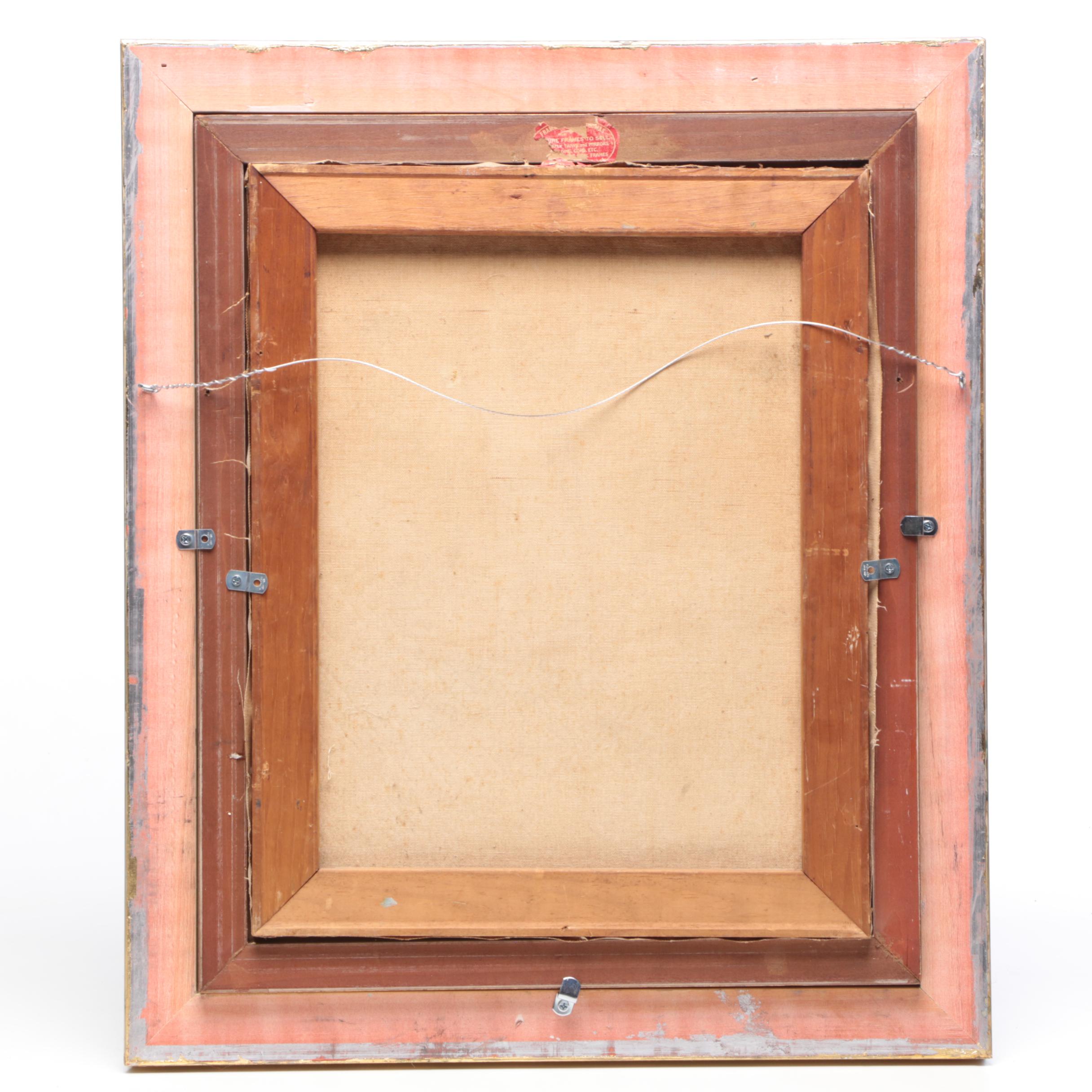 Arthur Norman Davis Harbor Scene Oil Painting