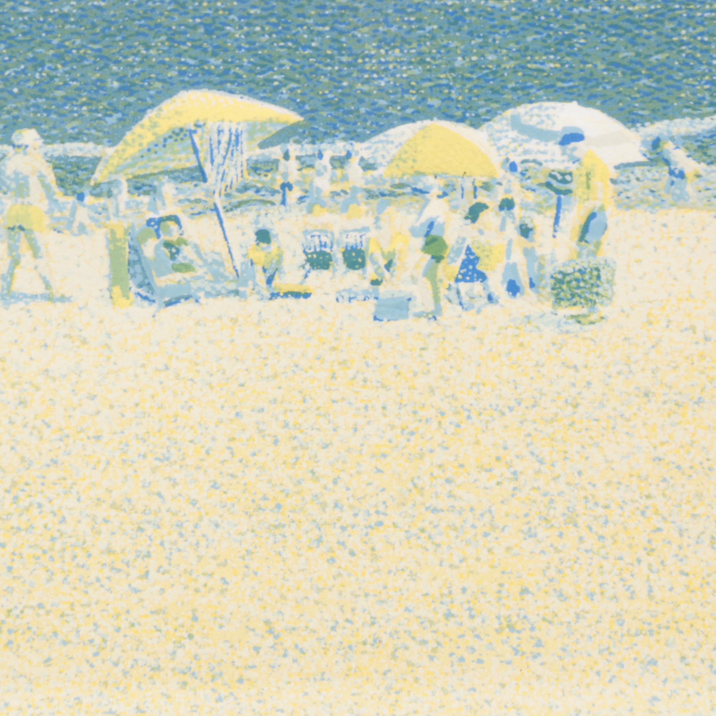 V. Tabor Color Lithograph "The Beautiful Sea"