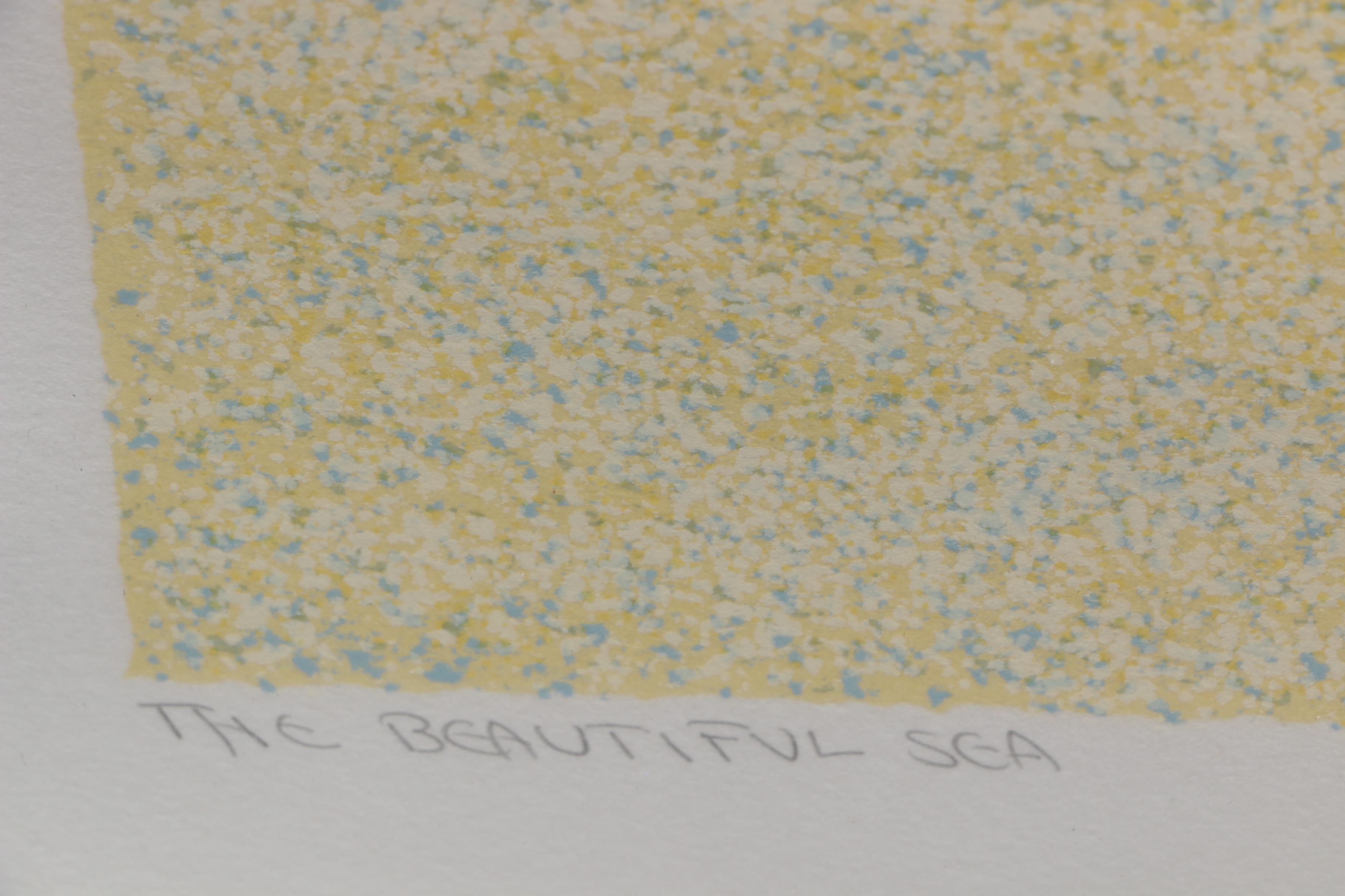 V. Tabor Color Lithograph "The Beautiful Sea"