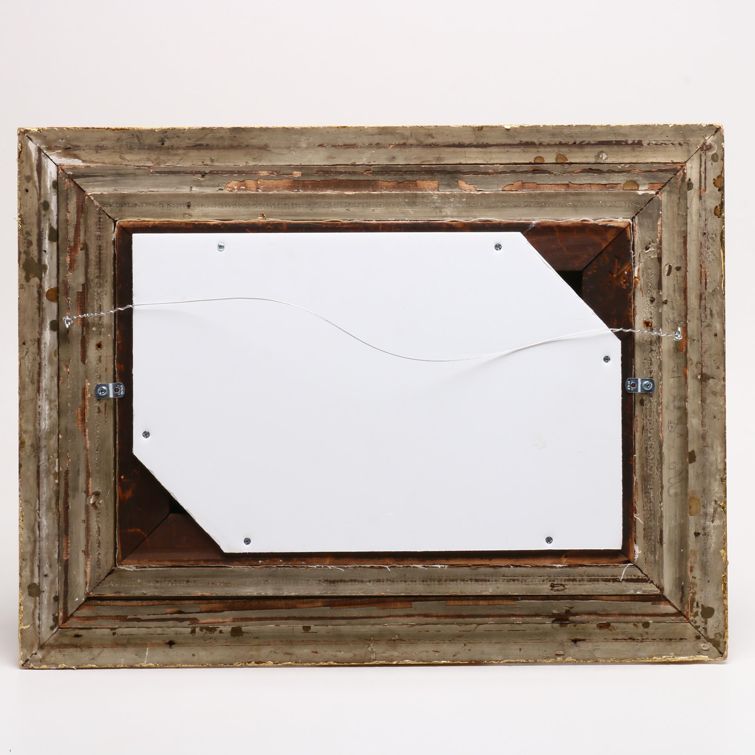 Jacques Durant Oil Painting of Pastoral Scene with Cattle