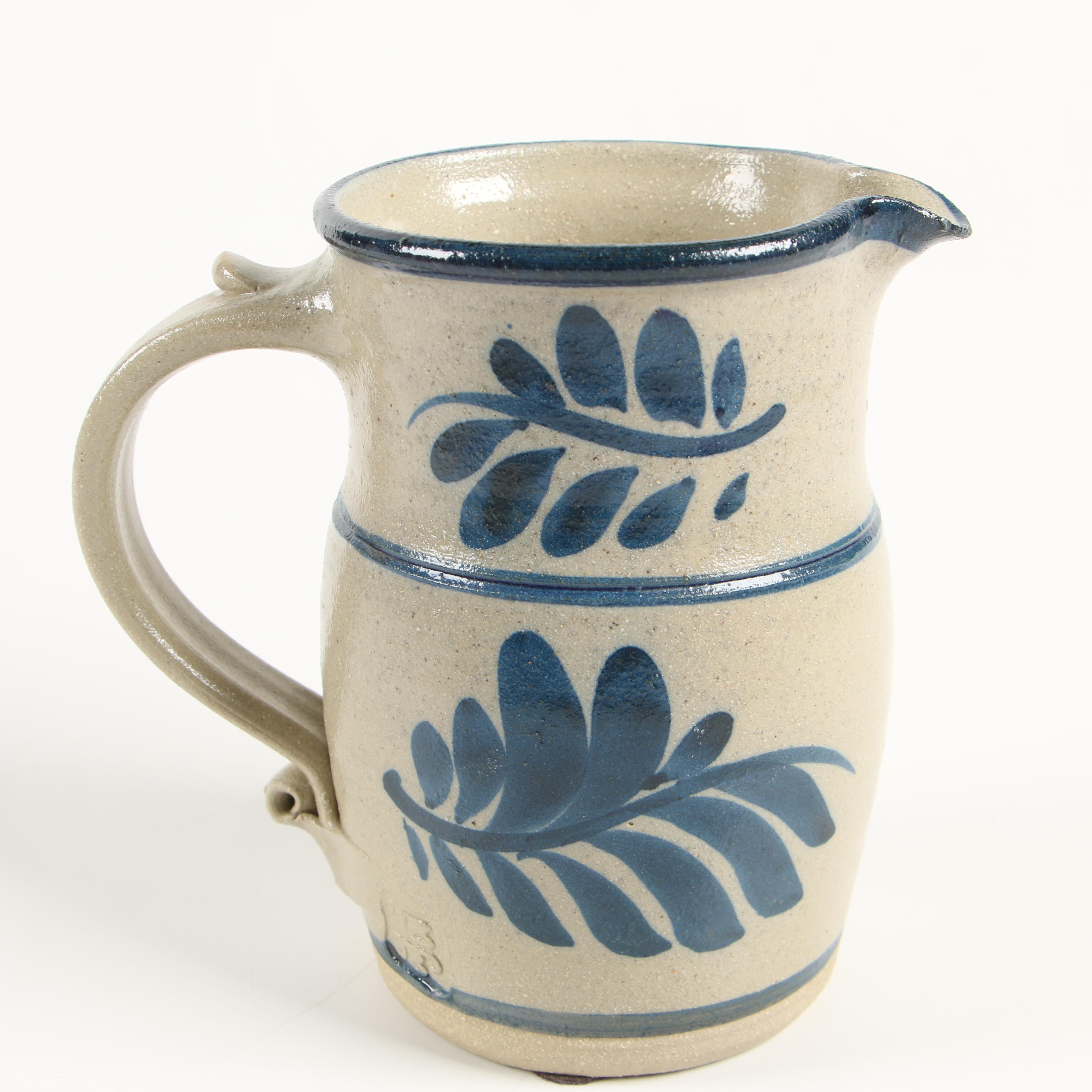 Olde Charleston, Cedar Swamp, and Other Salt Glazed Stoneware Pitchers