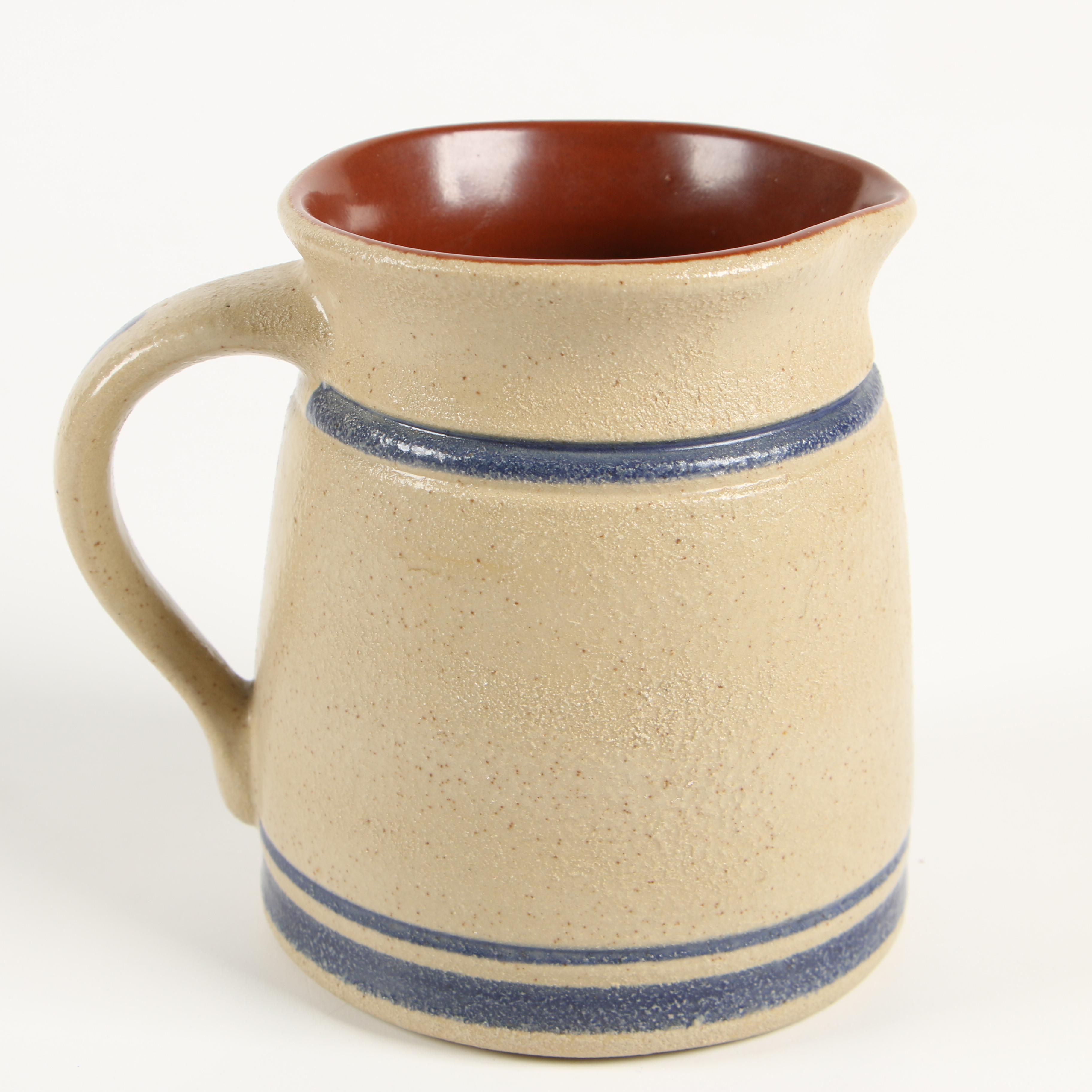 Olde Charleston, Cedar Swamp, and Other Salt Glazed Stoneware Pitchers