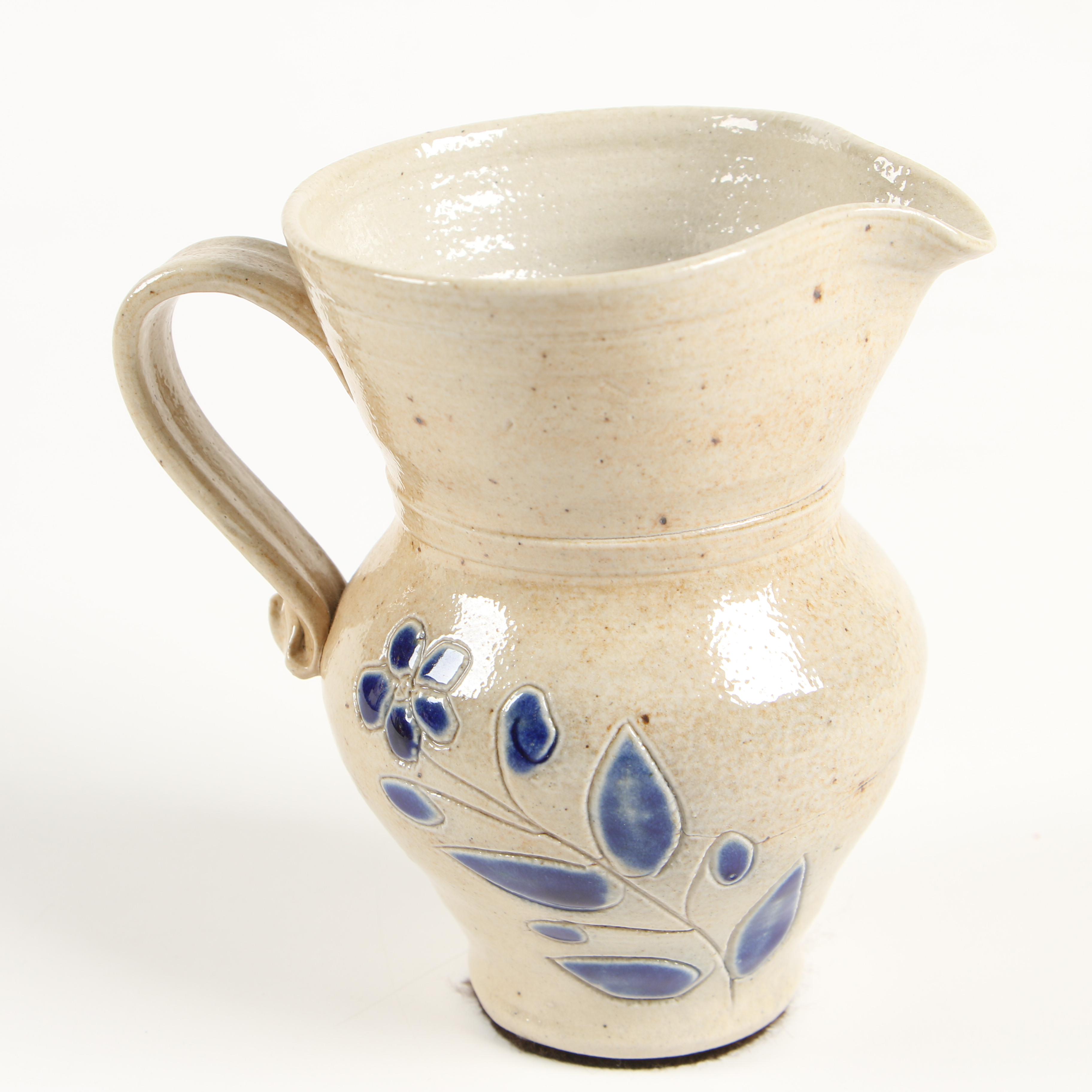 Olde Charleston, Cedar Swamp, and Other Salt Glazed Stoneware Pitchers