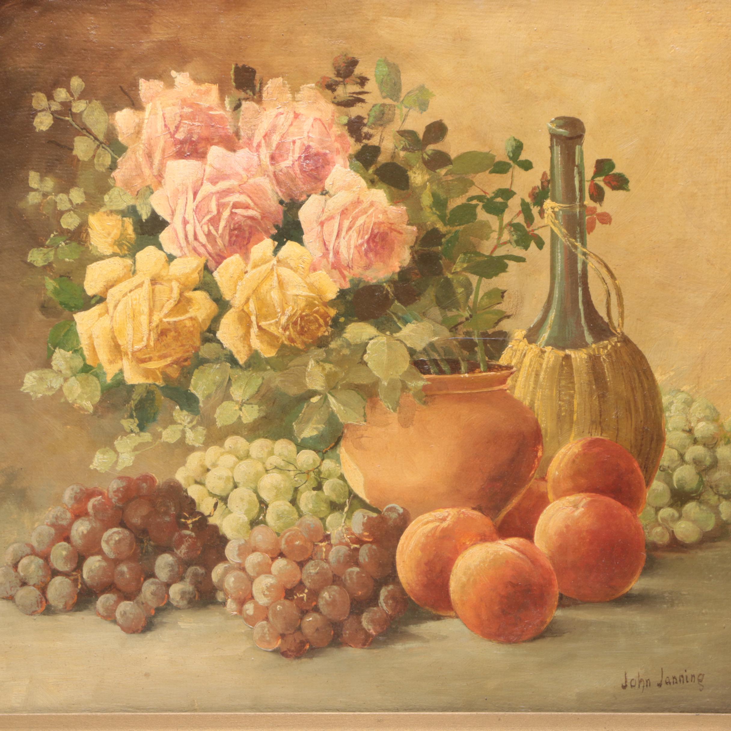 John Janning Still Life Oil Painting