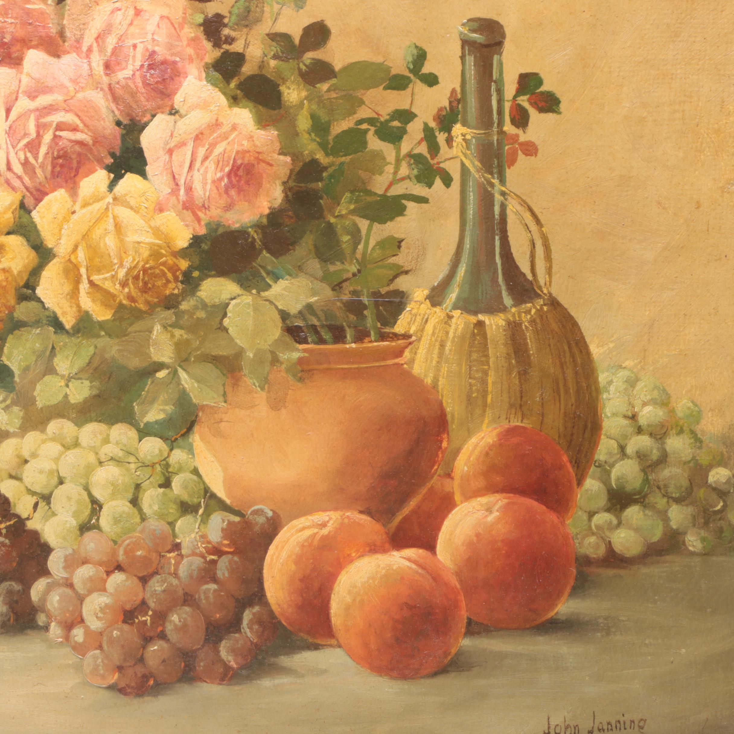 John Janning Still Life Oil Painting