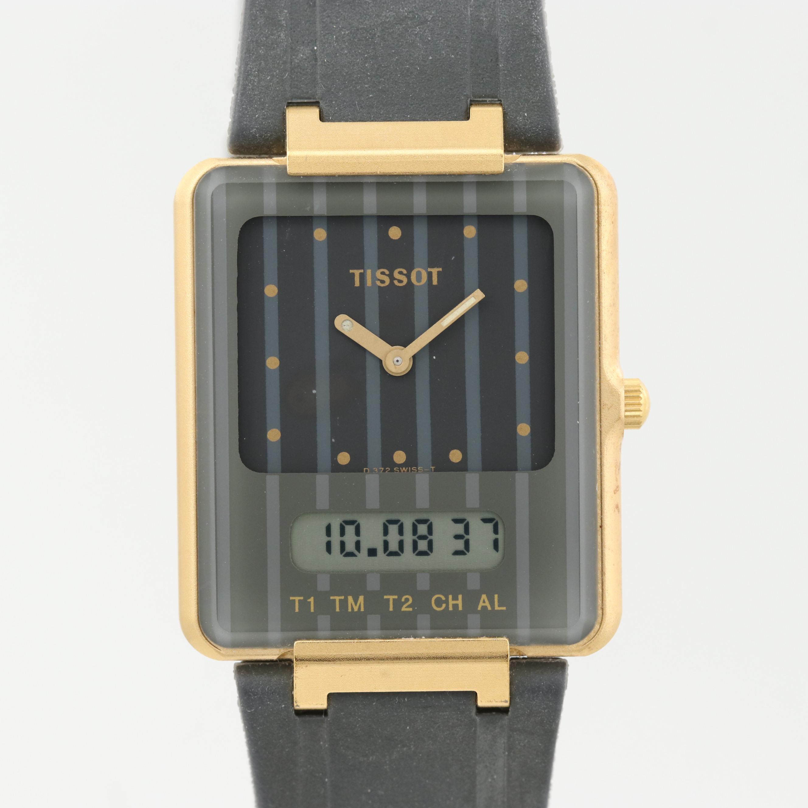 Vintage Tissot Twotimer Analog/Digital Quartz Watch