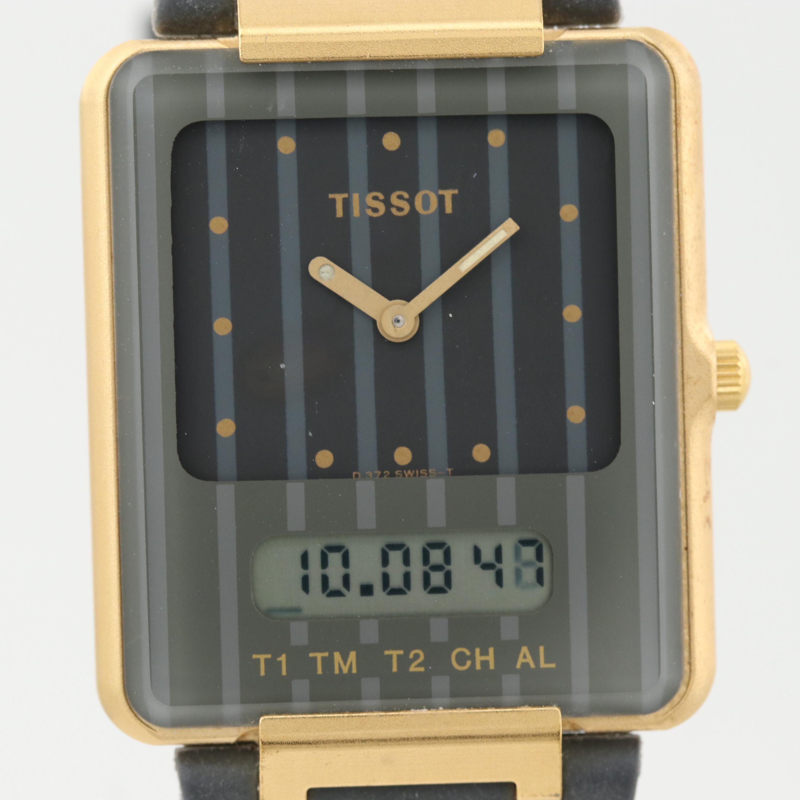 Vintage Tissot Twotimer Analog/Digital Quartz Watch