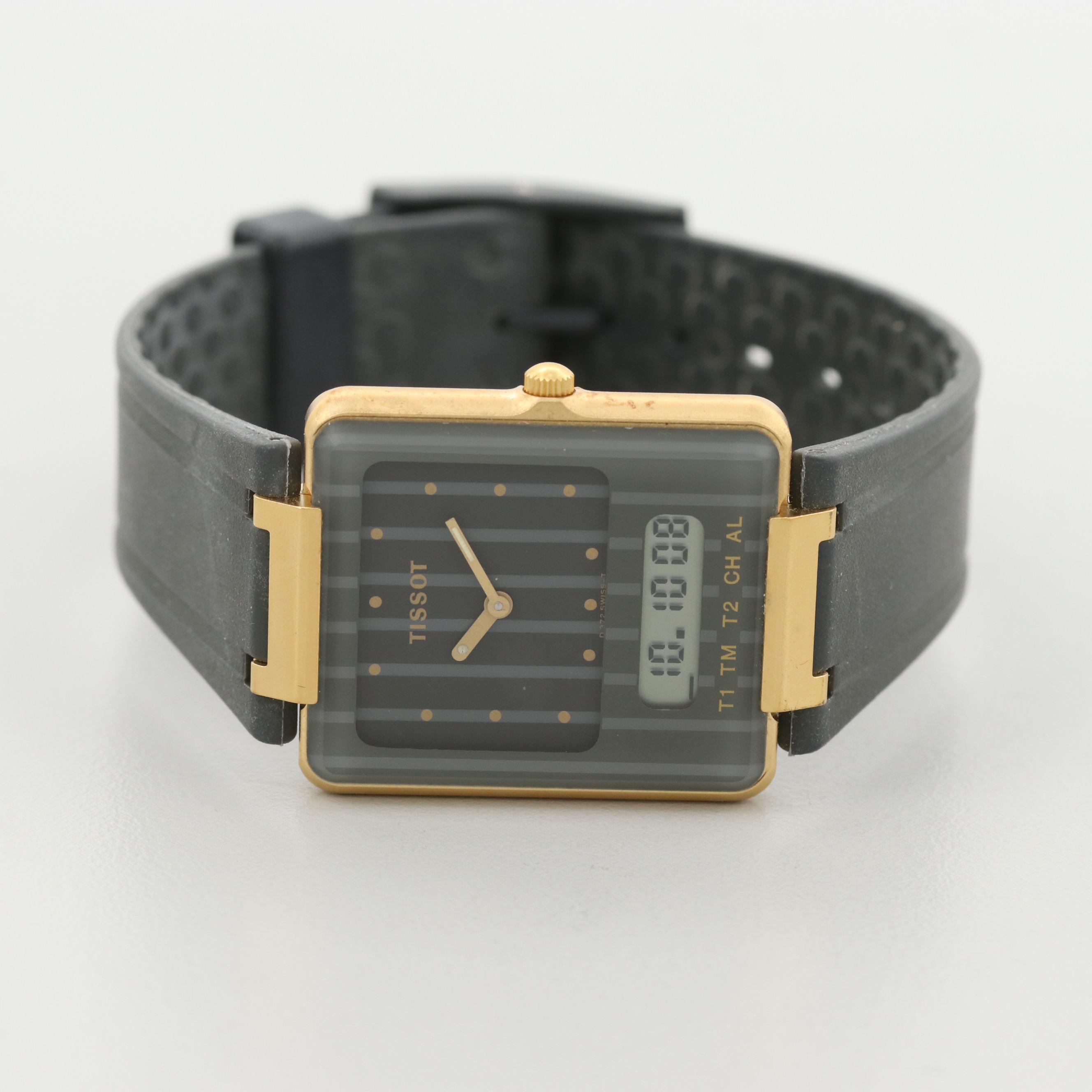 Vintage Tissot Twotimer Analog/Digital Quartz Watch