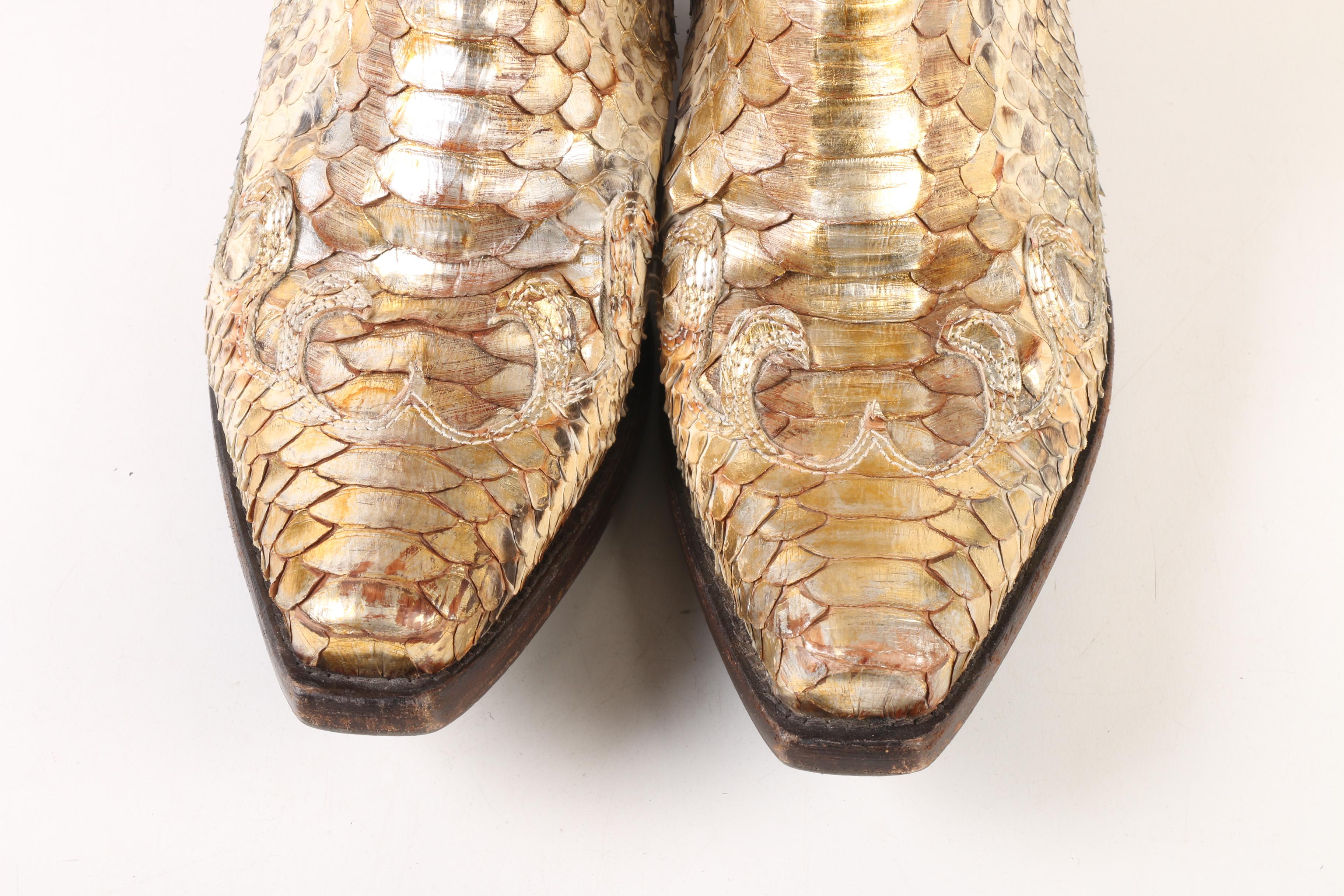 Women's Siren by Mark Nason Python and Pony Hair Western Boots