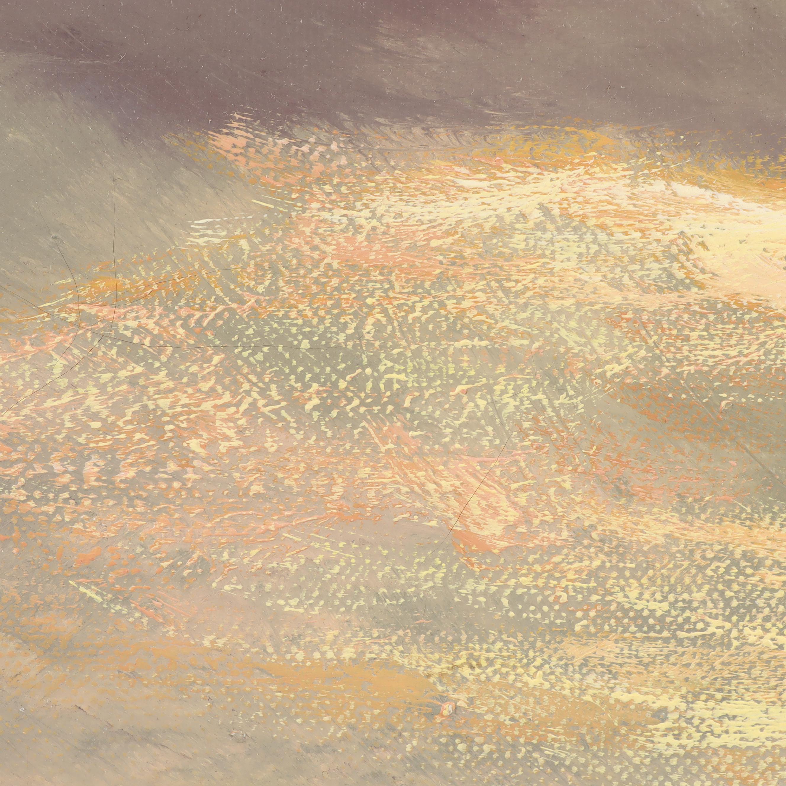 L. De Jong Oil Seascape Painting