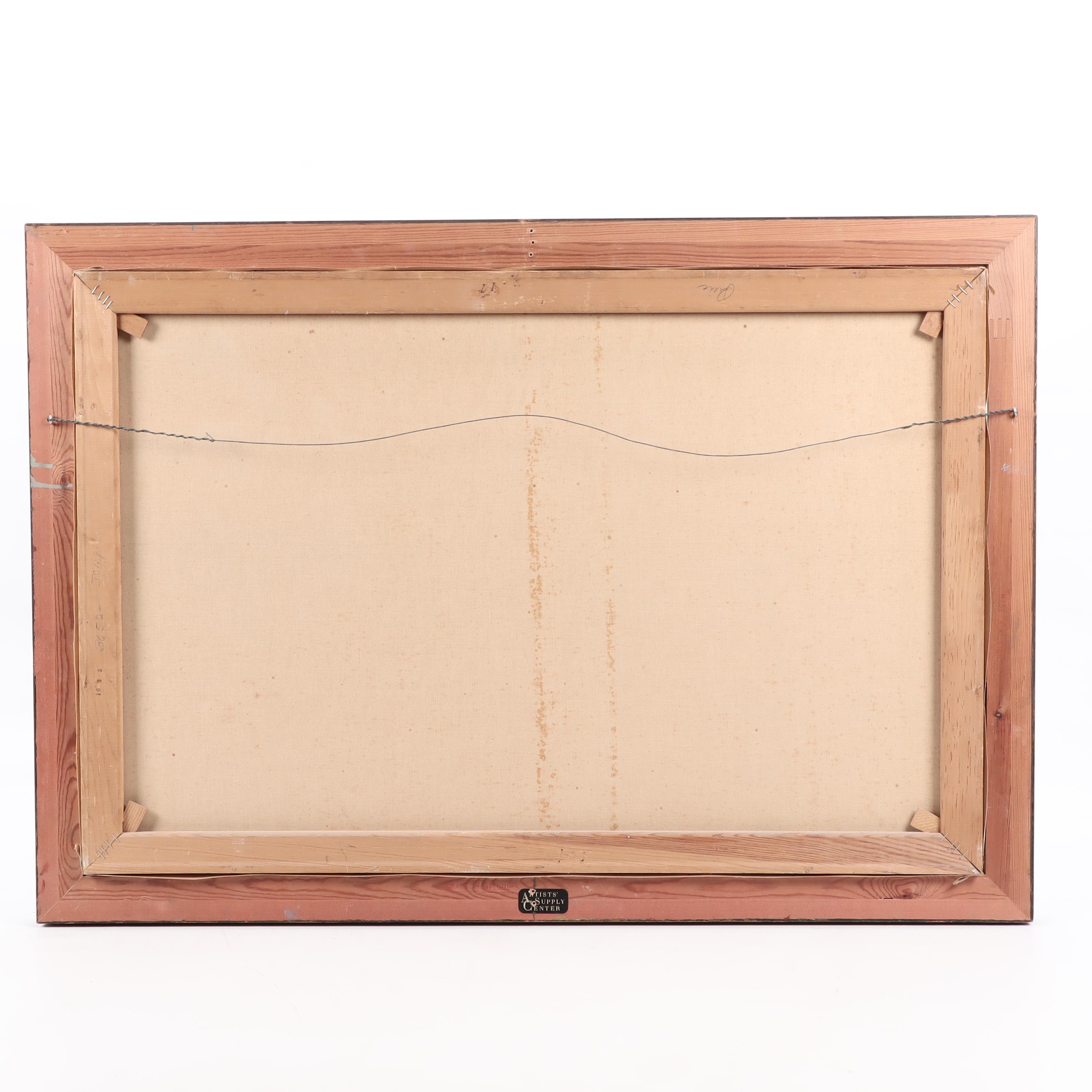 L. De Jong Oil Seascape Painting