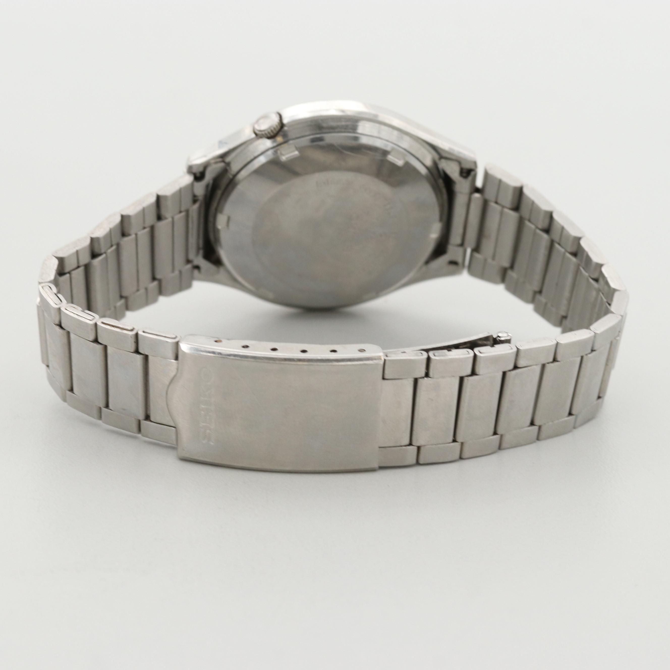 Seiko 5 Stainless Steel Automatic Watch With Day and Date, 1981