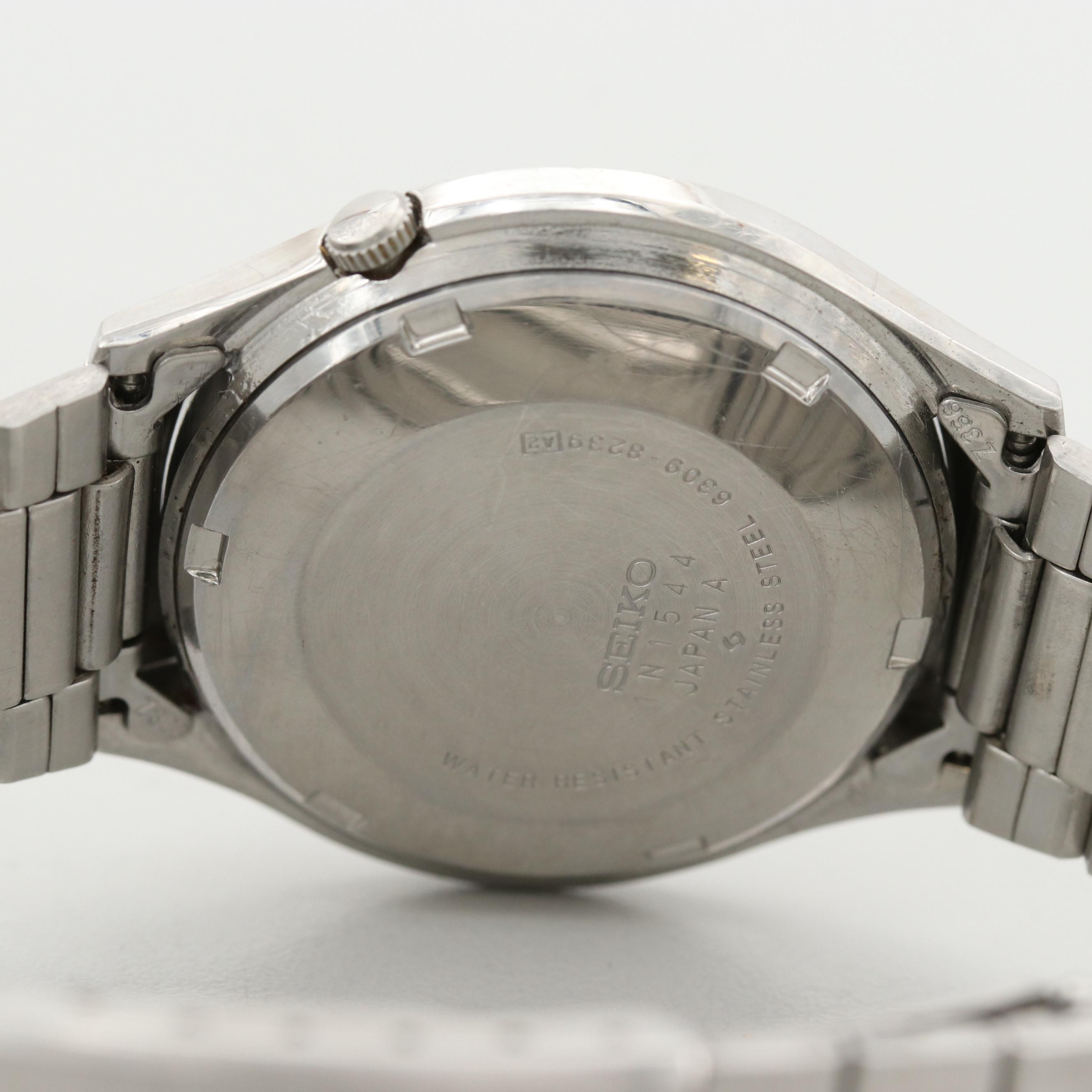 Seiko 5 Stainless Steel Automatic Watch With Day and Date, 1981