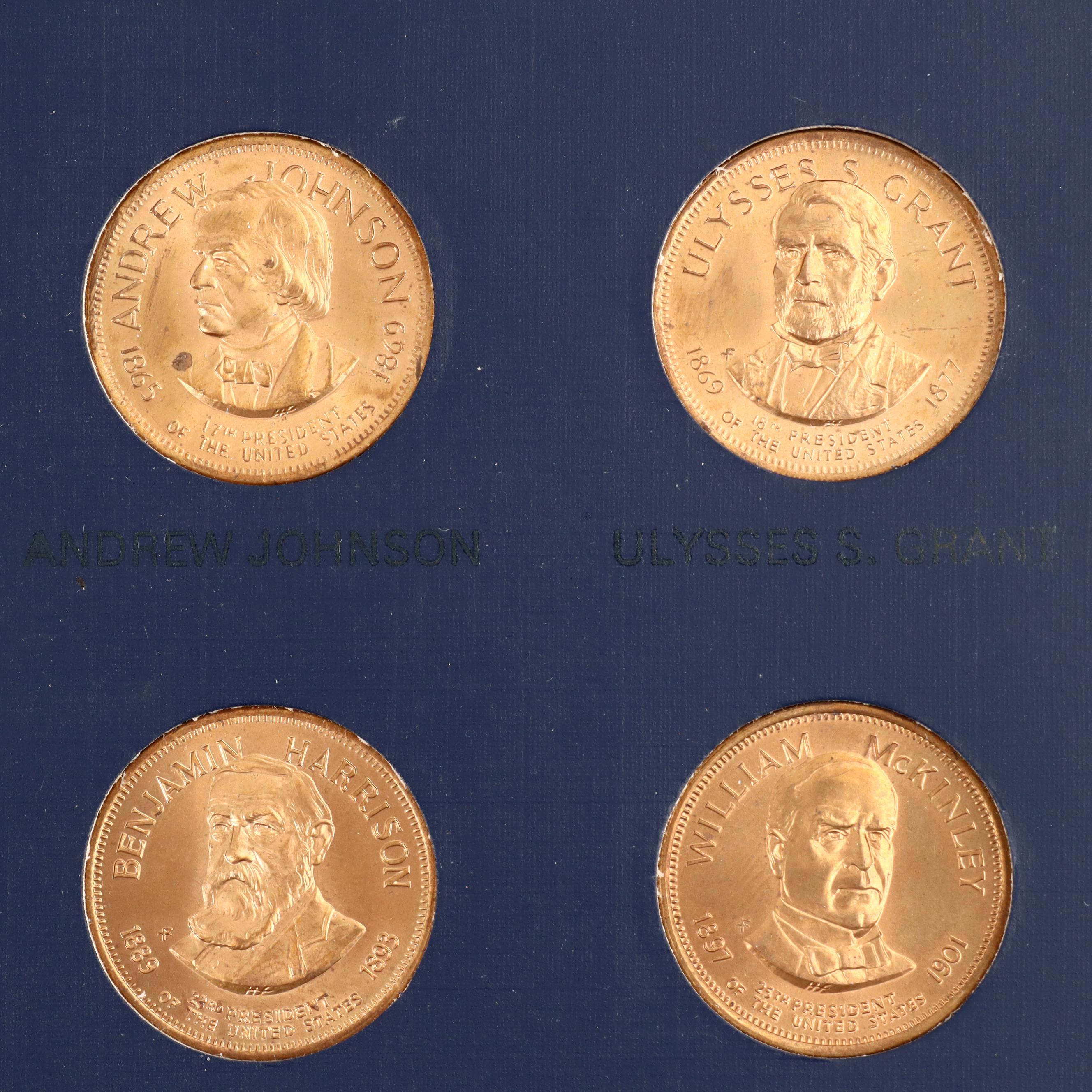 Franklin Mint Presidential Hall of Fame Medal Collection