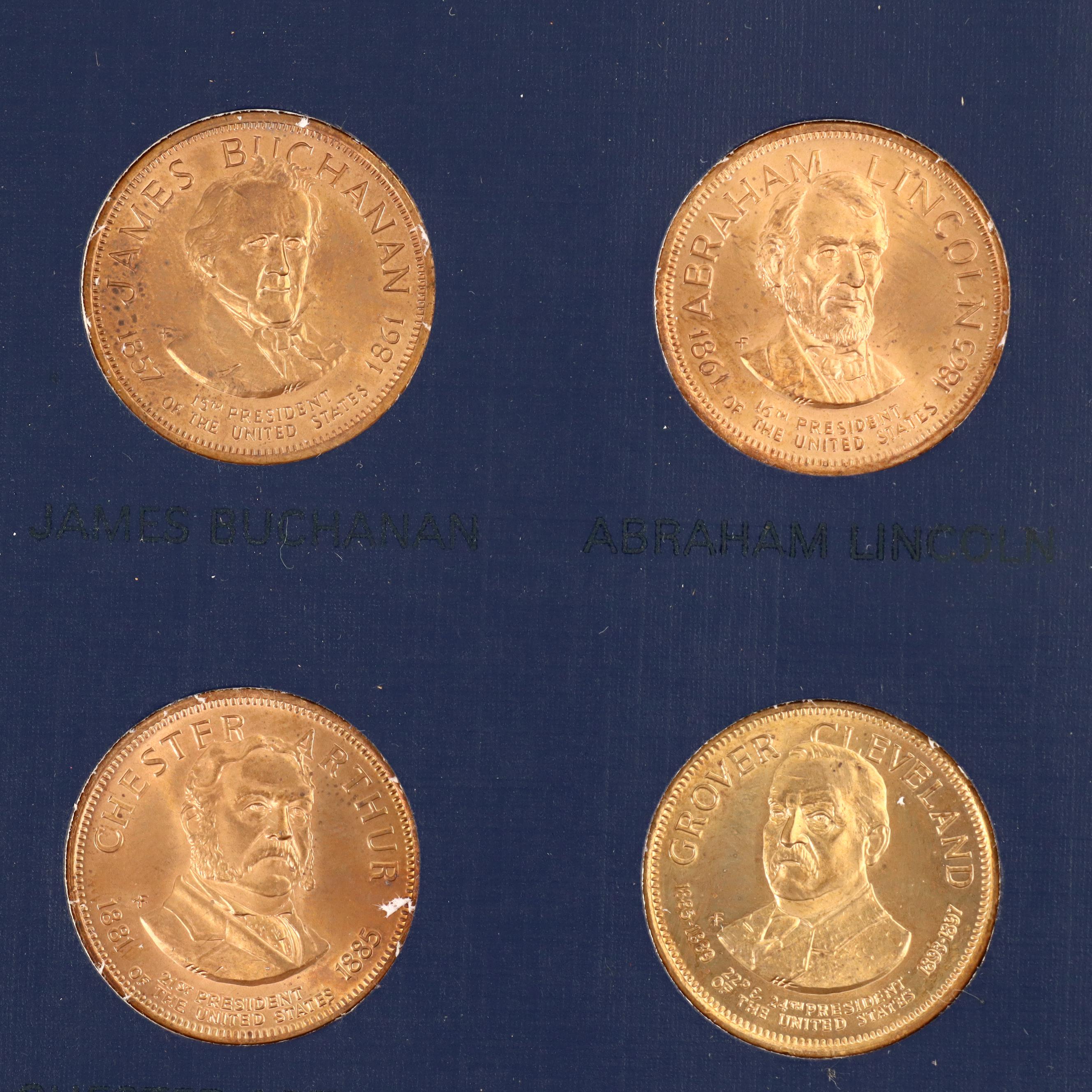Franklin Mint Presidential Hall of Fame Medal Collection