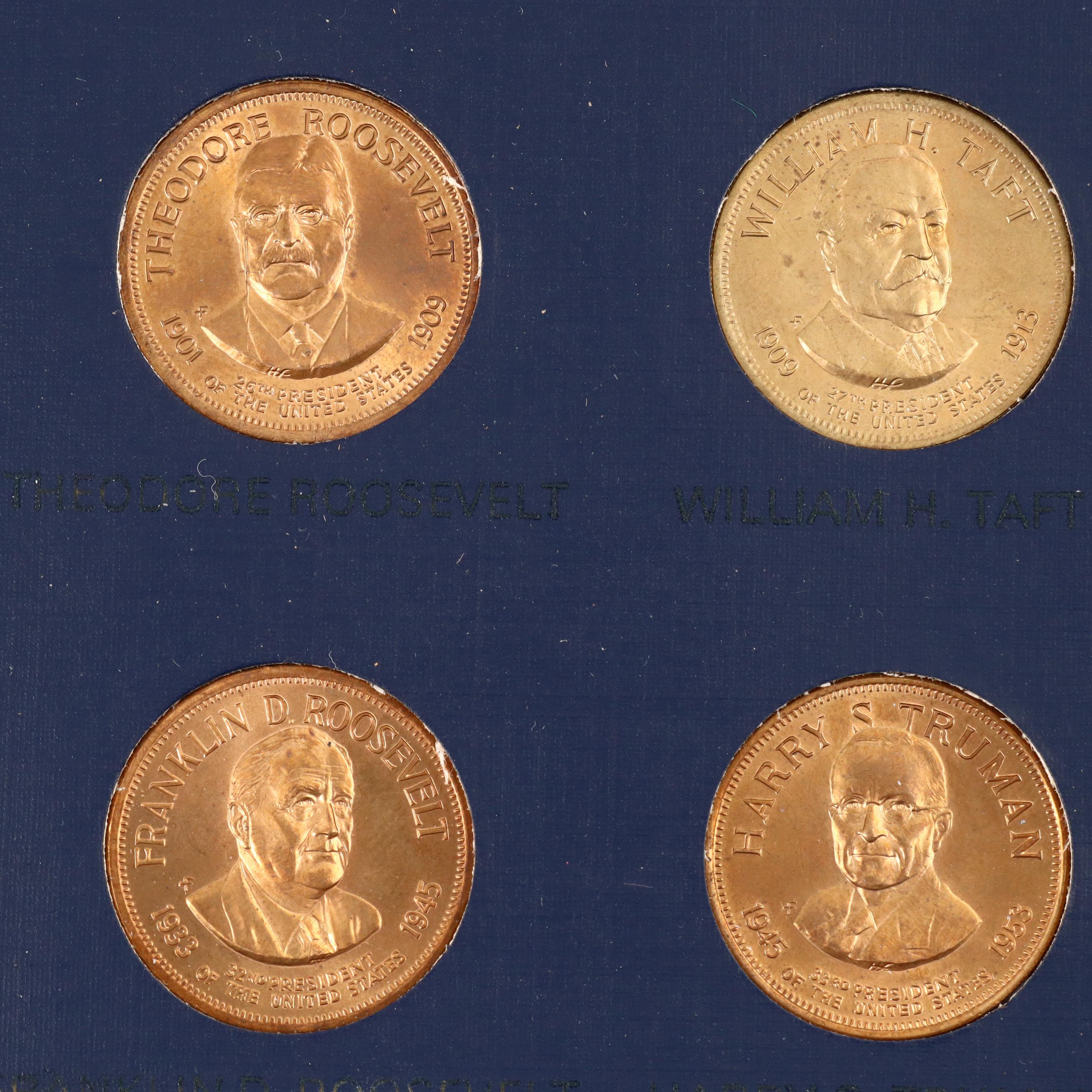 Franklin Mint Presidential Hall of Fame Medal Collection
