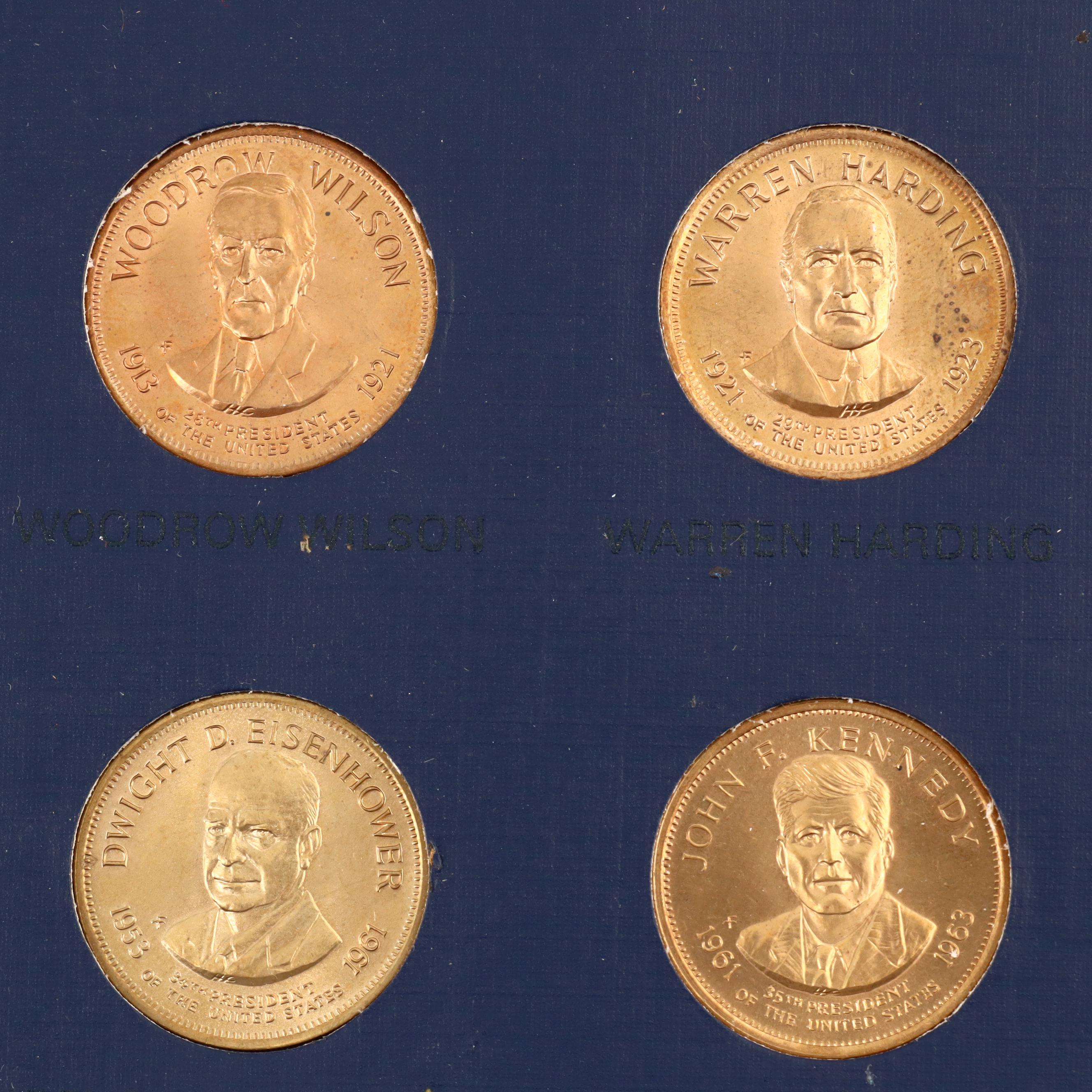 Franklin Mint Presidential Hall of Fame Medal Collection