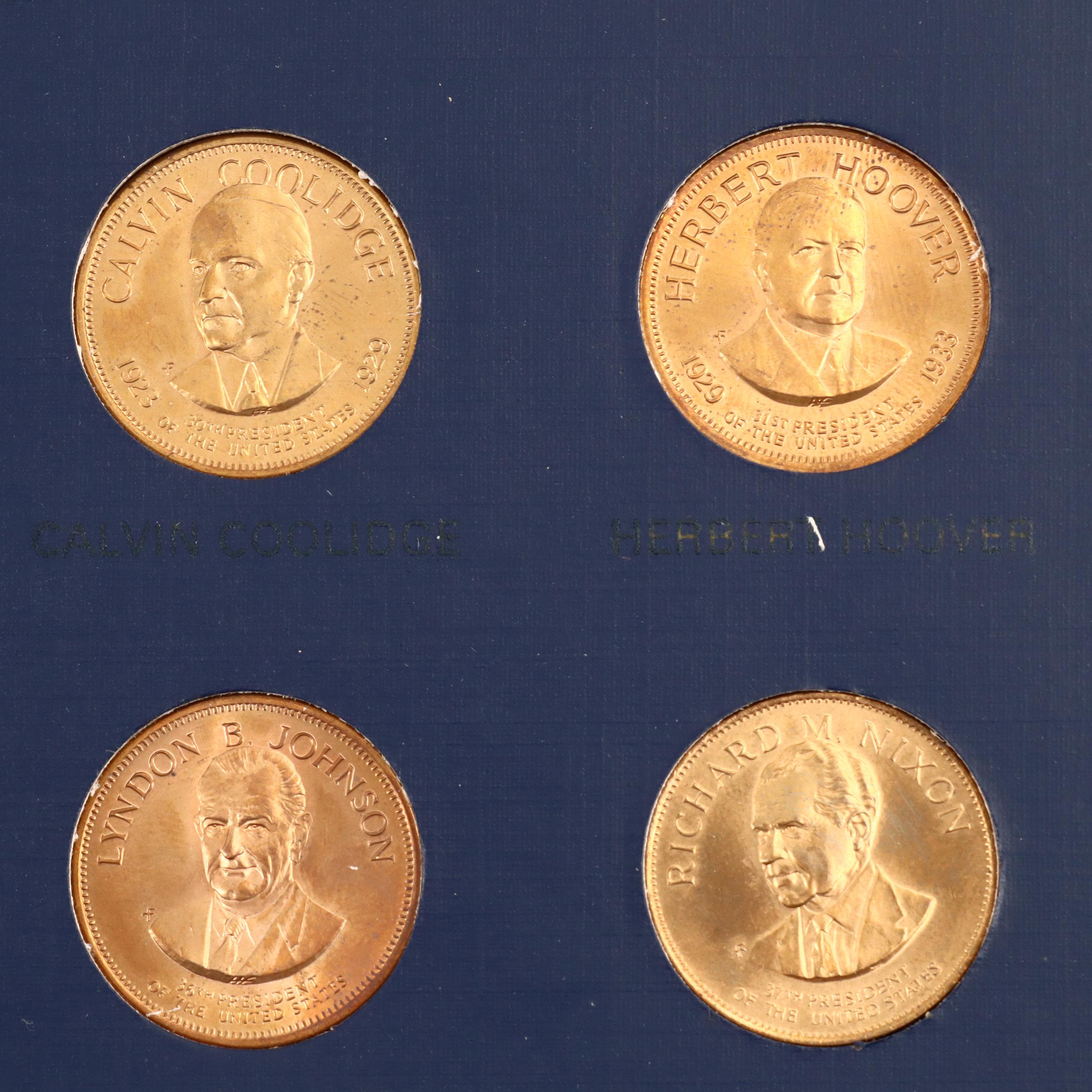 Franklin Mint Presidential Hall of Fame Medal Collection