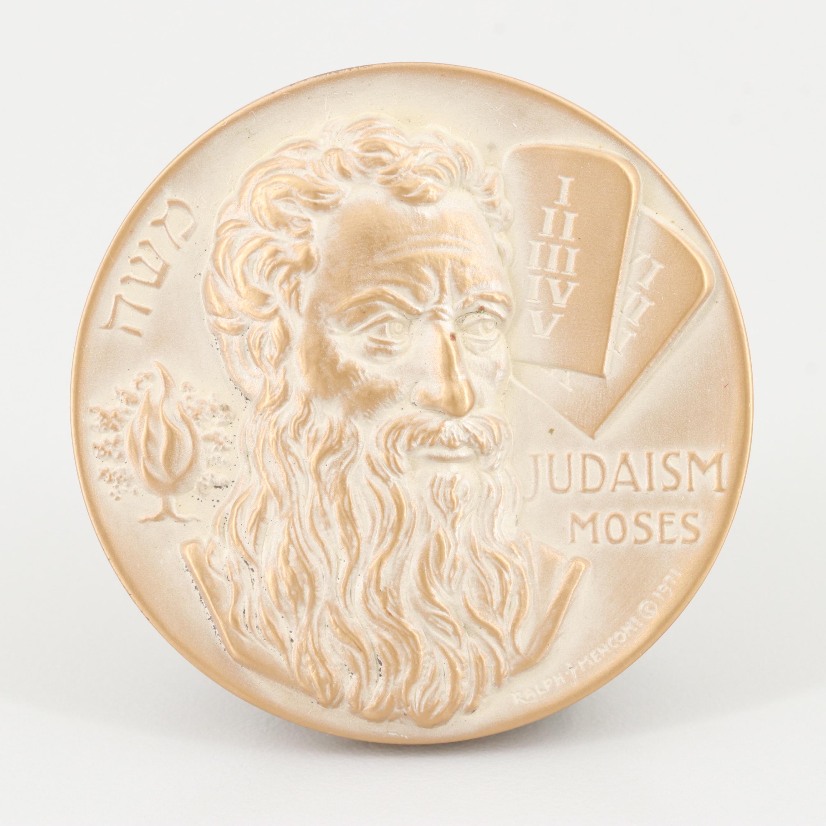 Judaism/Moses Commemorative Bronze medal