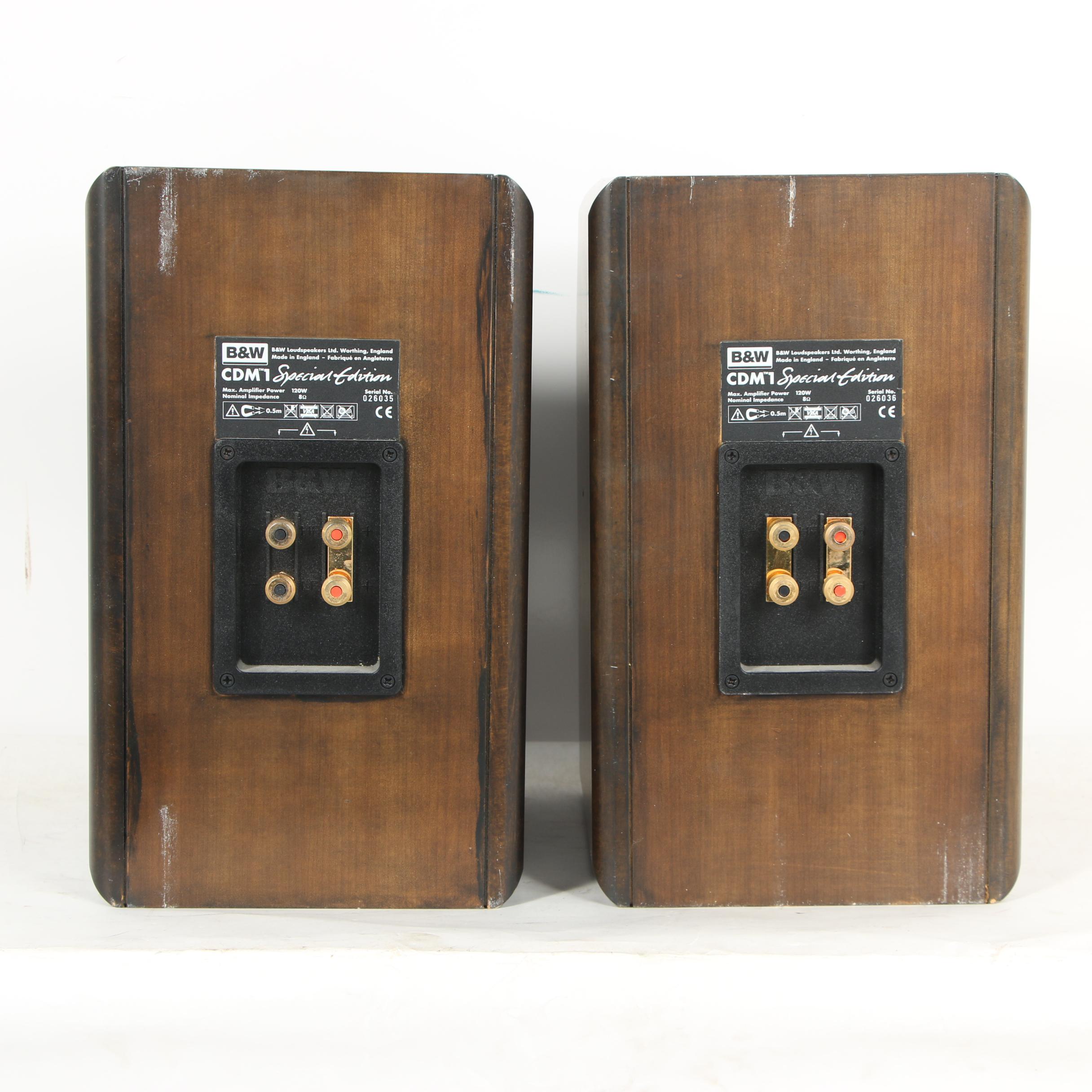 Bowers & Wilkins CDM 1 Shelf Speakers with Energy AC-300-1 Subwoofer