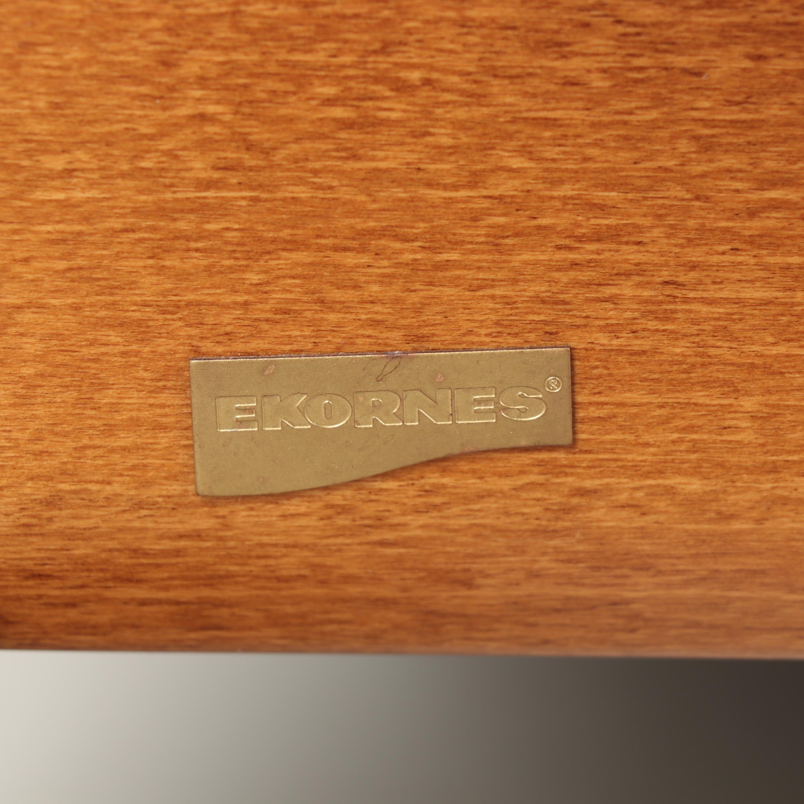 Ekornes Leather Sectional Sofa with Ottoman