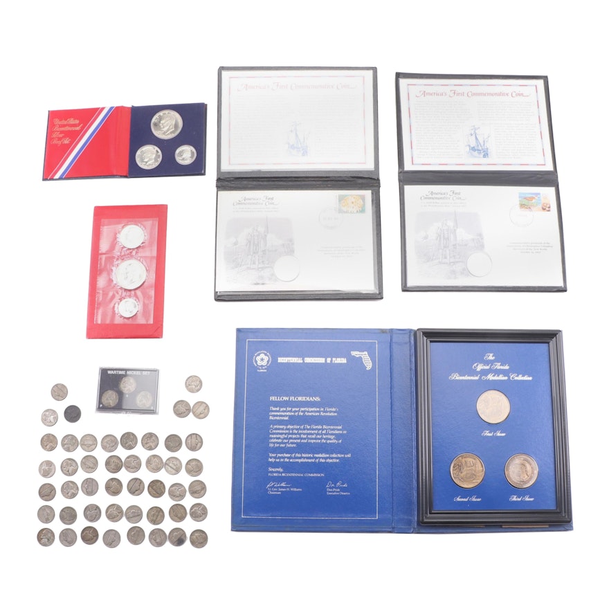 Bicentennial and America's First Commemorative Coins and Wartime Nickels