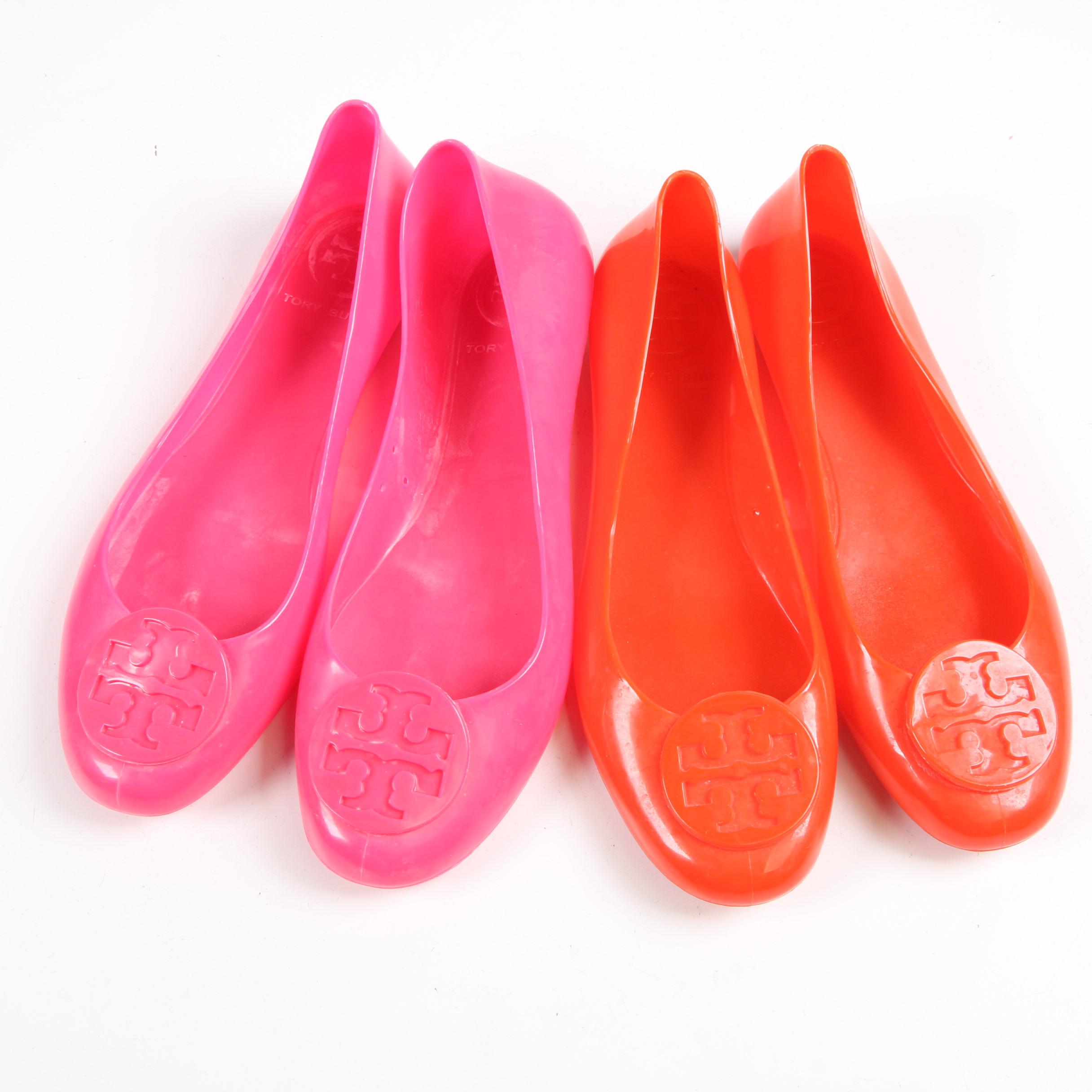 Tory Burch Reva Jelly Flats and Laguna Canvas Espadrilles