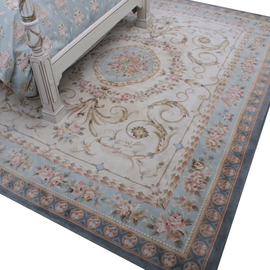 Ethan Allen Hand-Knotted Chinese Wool Area Rug