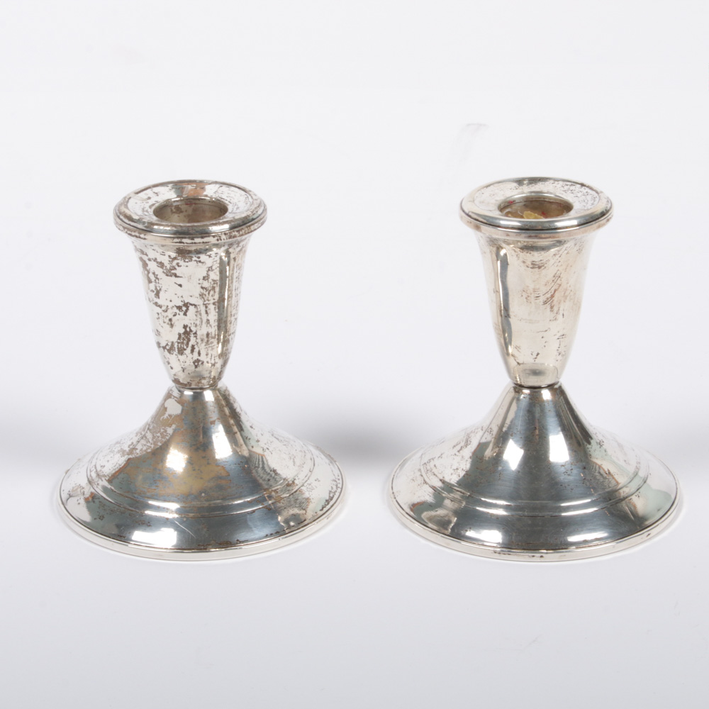 Duchin Creation Weighted Sterling Silver Candlesticks