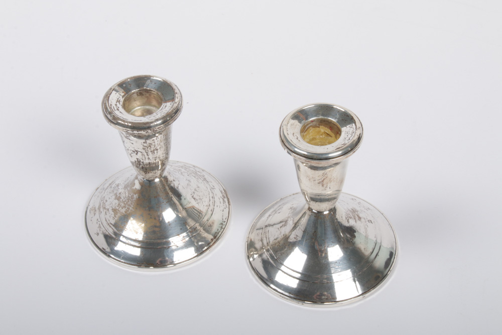 Duchin Creation Weighted Sterling Silver Candlesticks