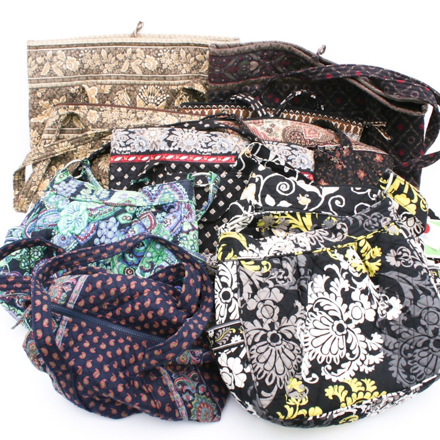 Vera Bradley Totes and Handbags Including "Yellow Bird" and "Villager"