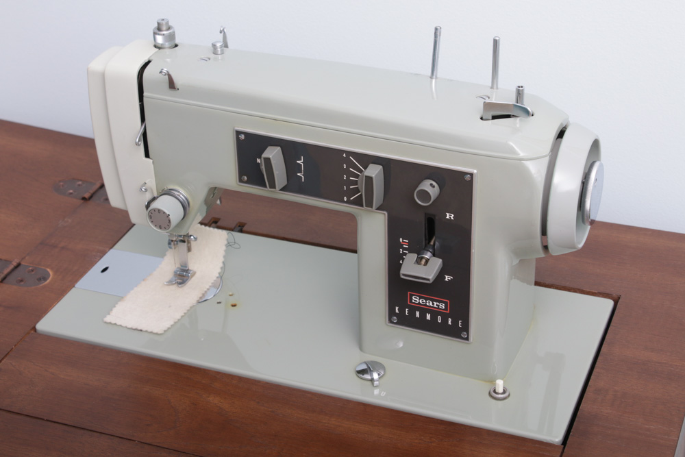 Singer "One Plus" Sewing Machine, Accessories & Kenmore Sewing Machine and Table