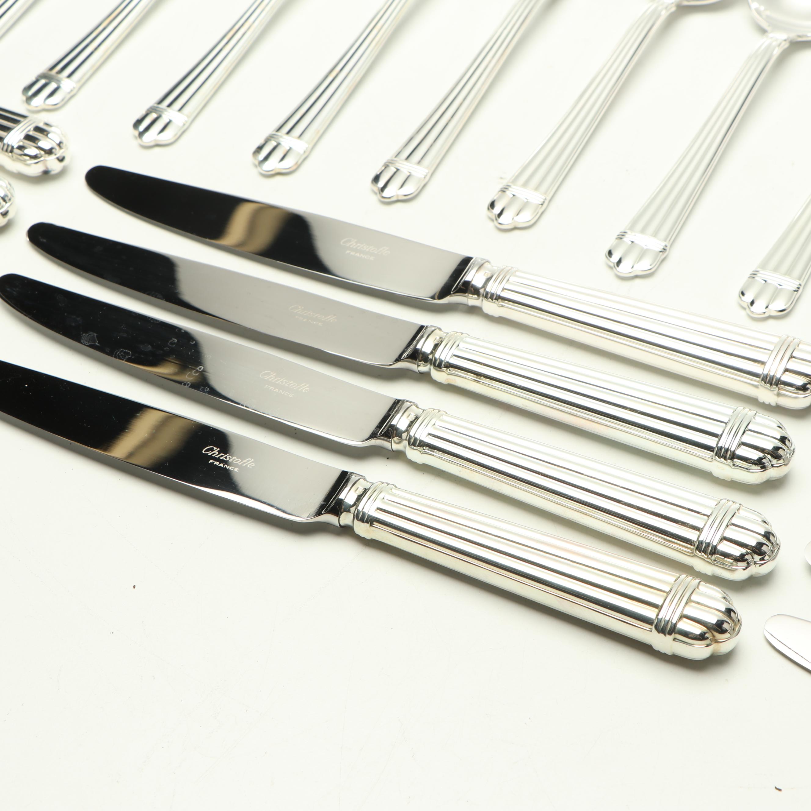 Christofle "Aria" Silver Plate Flatware Set