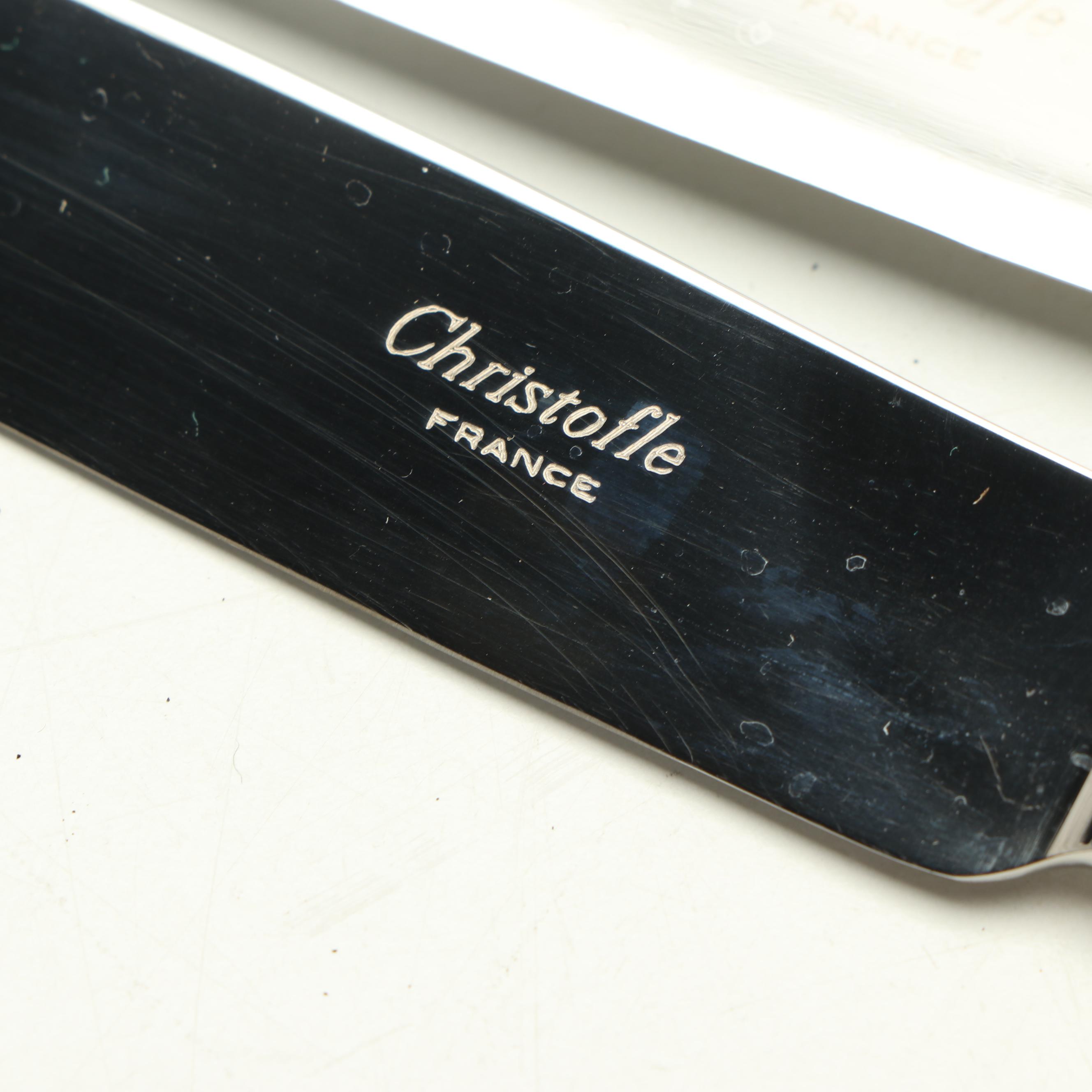 Christofle "Aria" Silver Plate Flatware Set