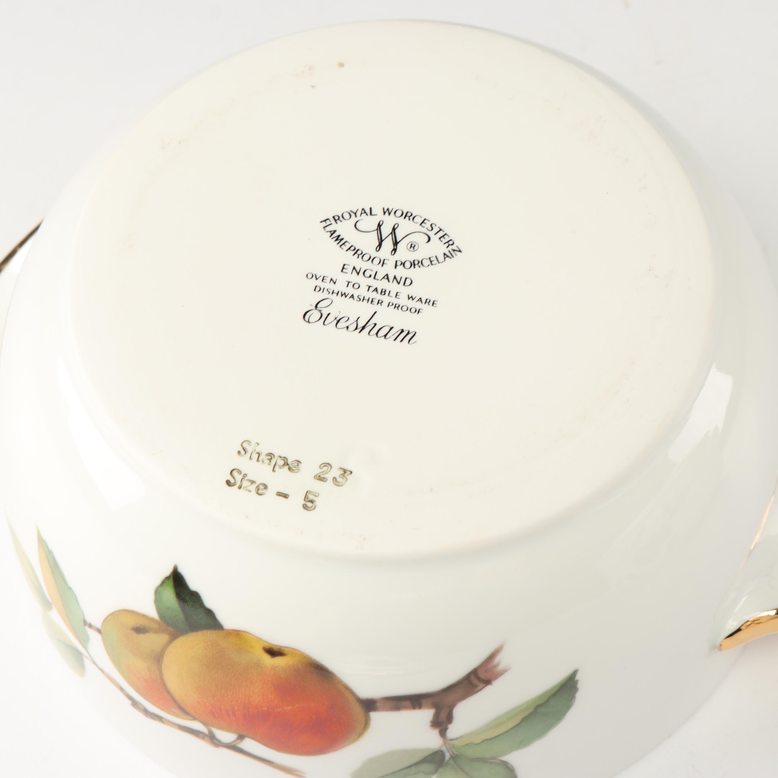 Royal Worcester "Evesham" Covered Casserole Dishes