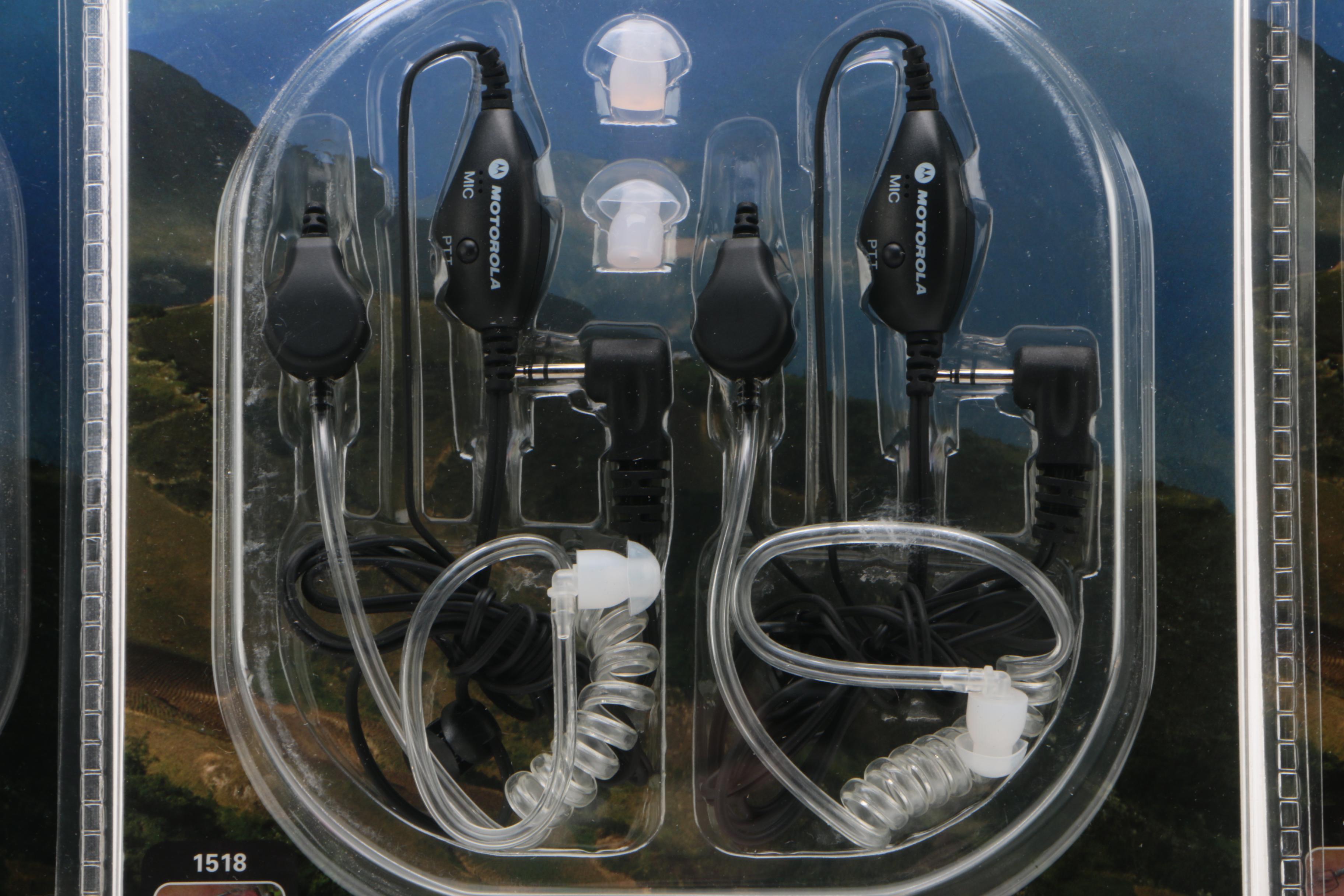 Motorola Talkabout T600 H20 Two-Way Radios with Surveillance Headsets