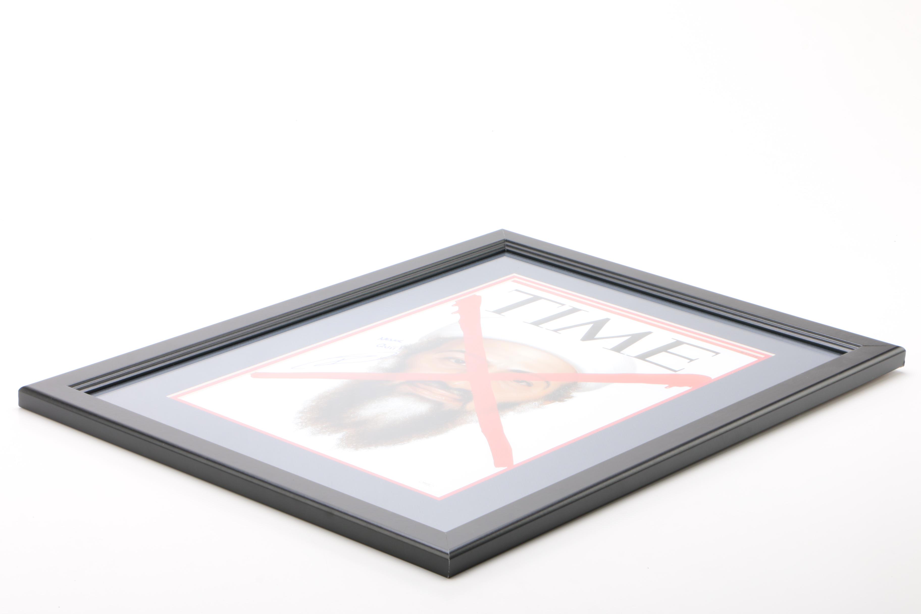 Robert J. O'Neill Autographed Osama bin Laden "TIME" Magazine Poster