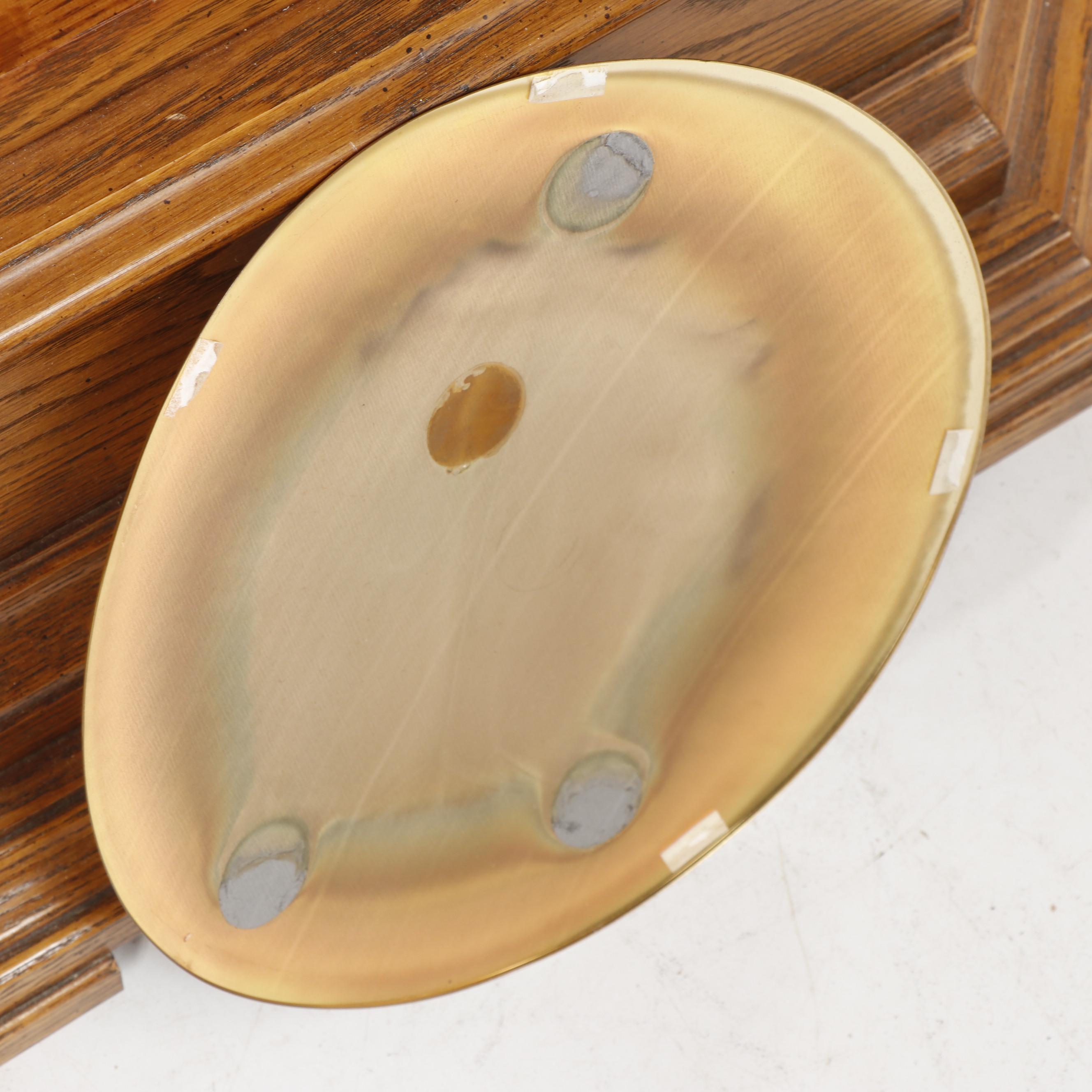 Sligh Oak Curio Cabinet Grandfather Clock