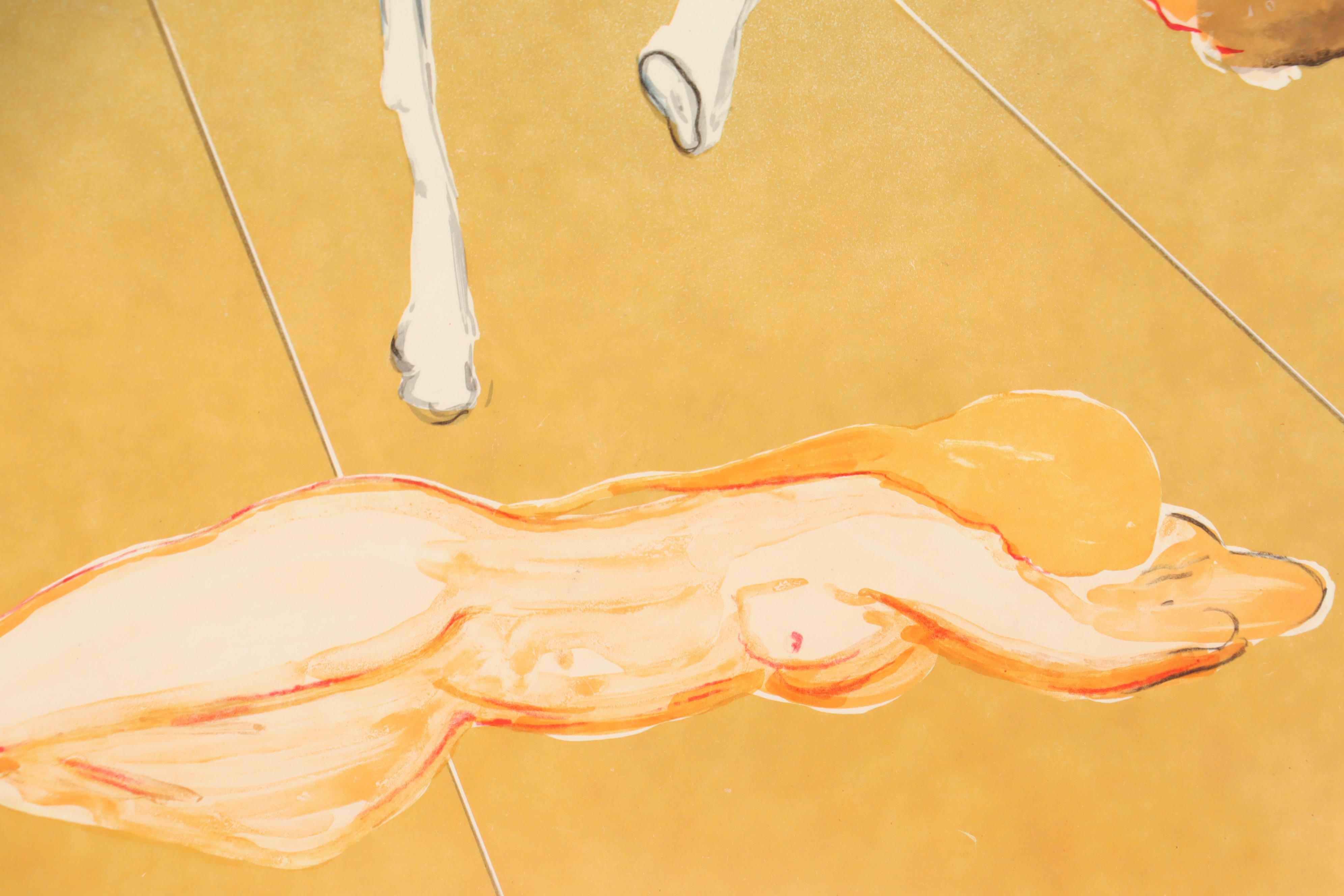 Salvador Dalí Lithograph "The Agony of Love"