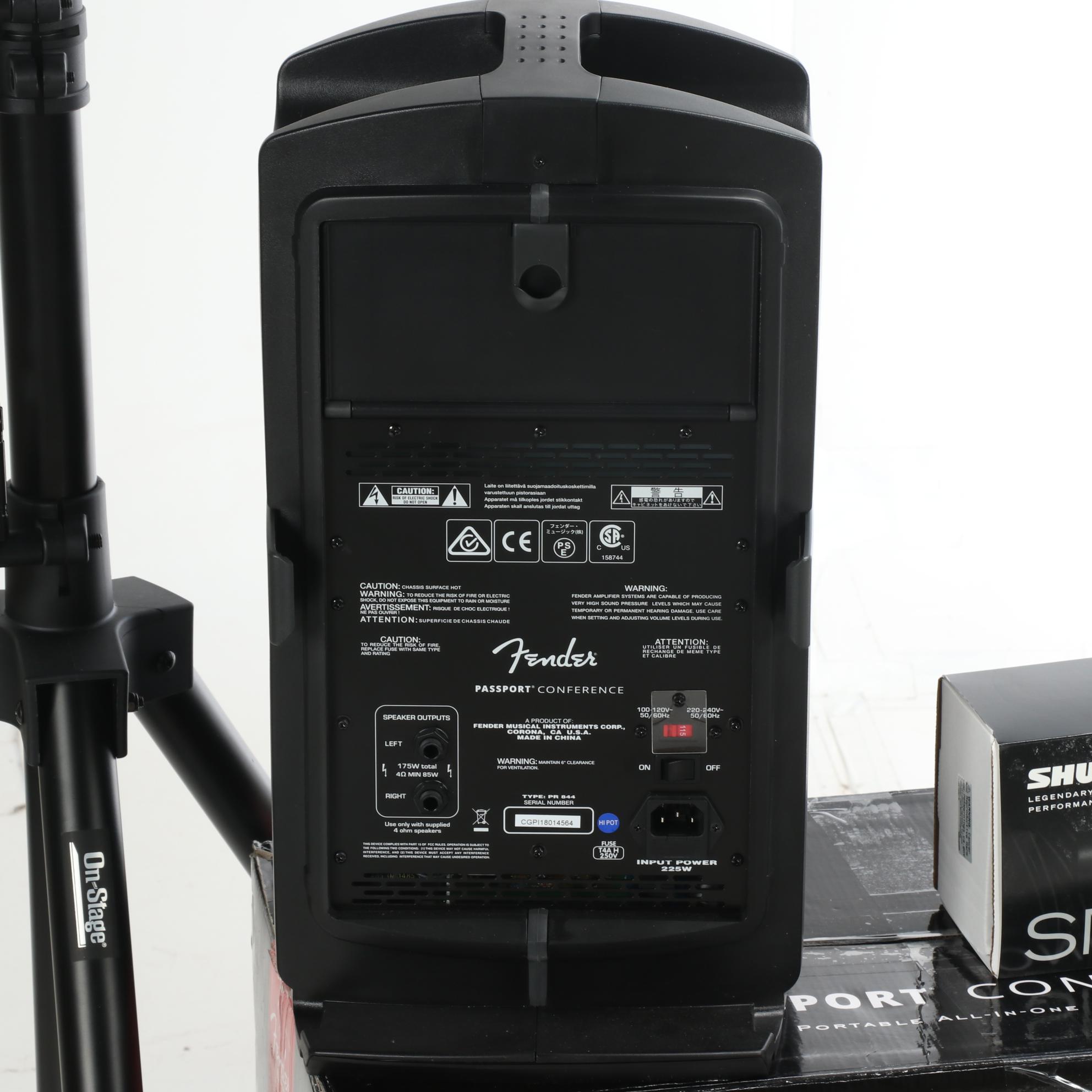 Fender Passport Conference System and On-Stage Speaker Stands