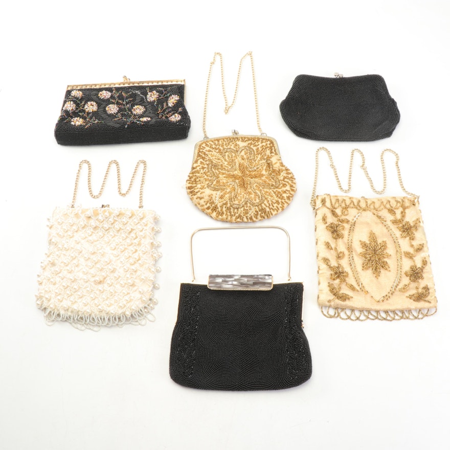 Beaded Evening Bags Including La Regale, Mid-20th Century