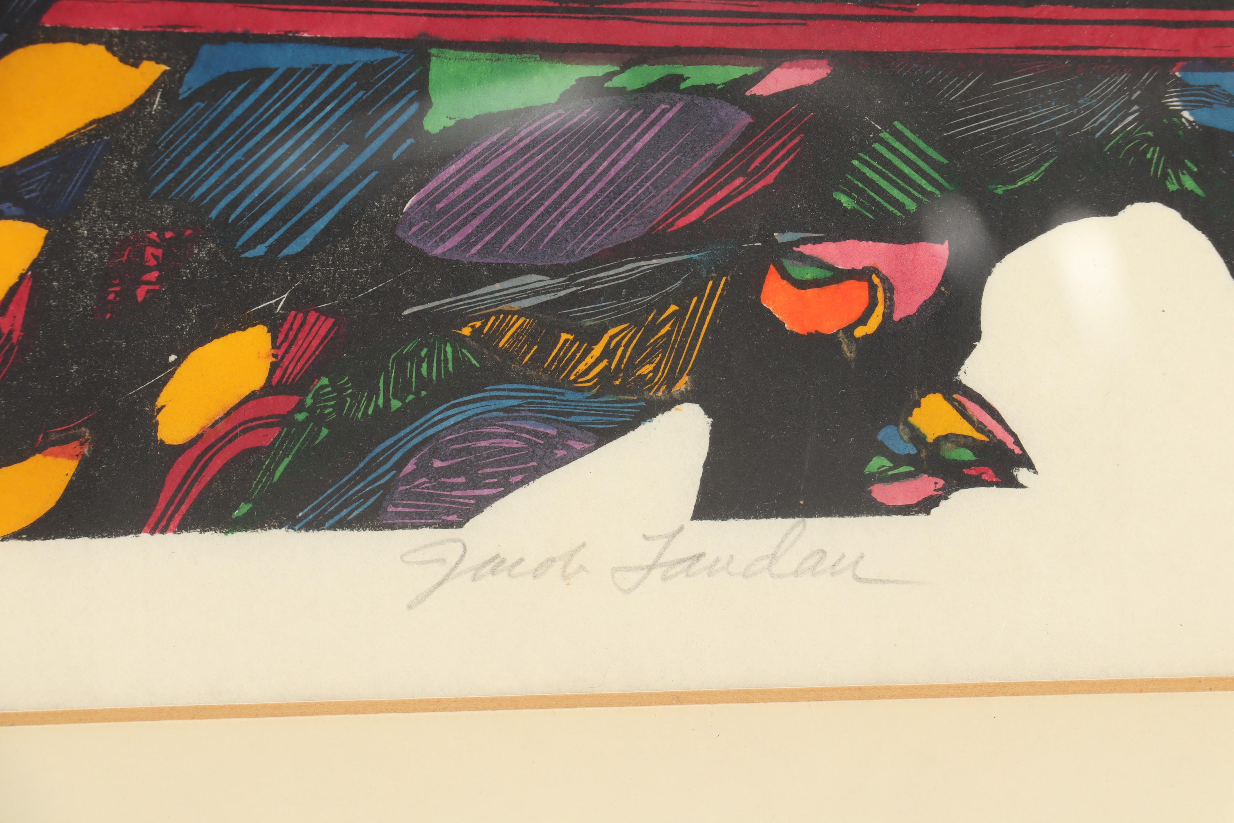 Jacob Landau Lithograph "Metalogic"