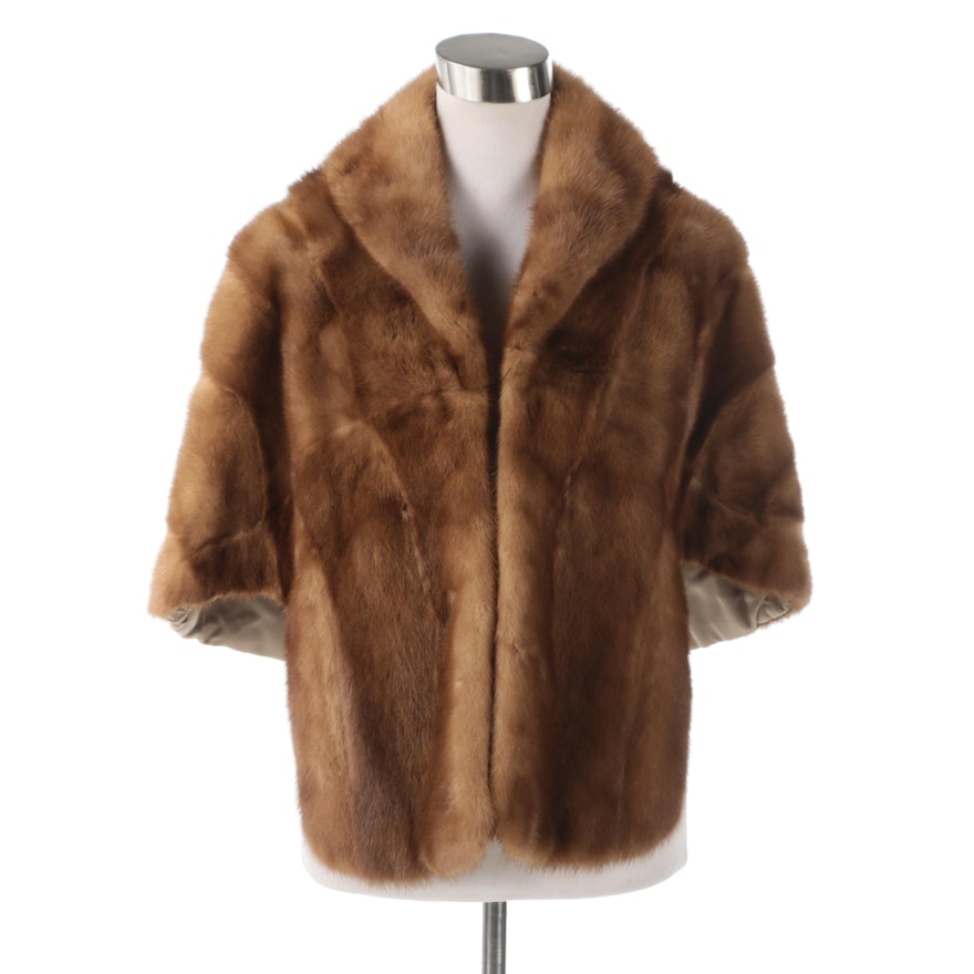 Mink Fur Stole from Sanger Harris of Dallas, Late 1960s Vintage