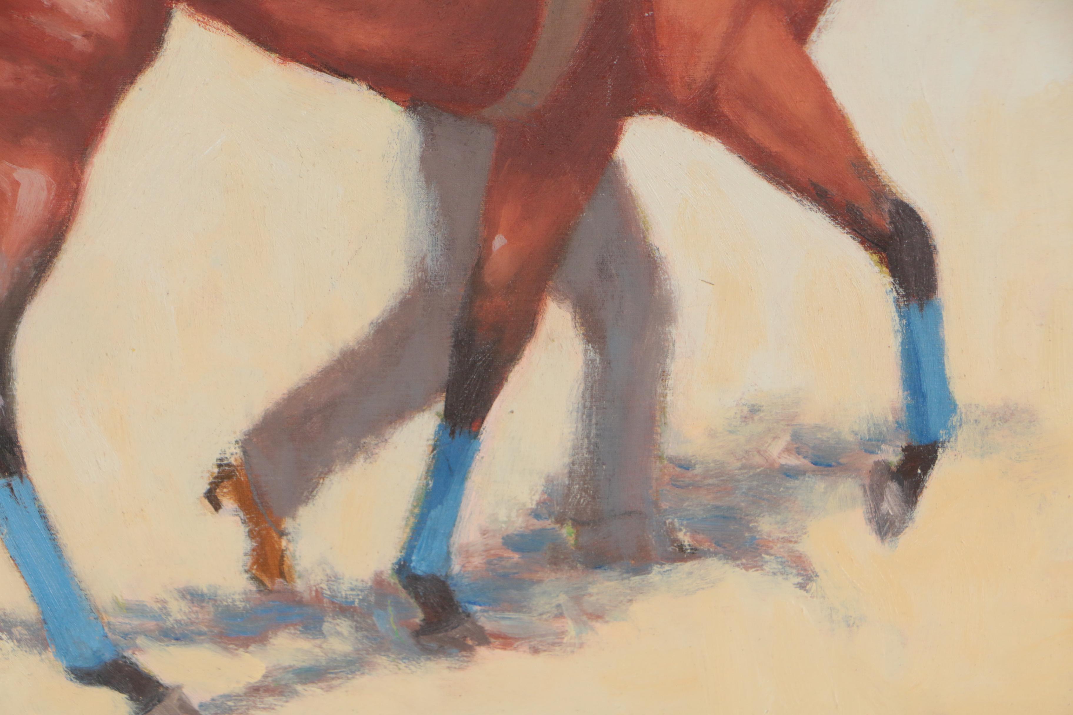 Thad E. Leland Equestrian Oil Paintings