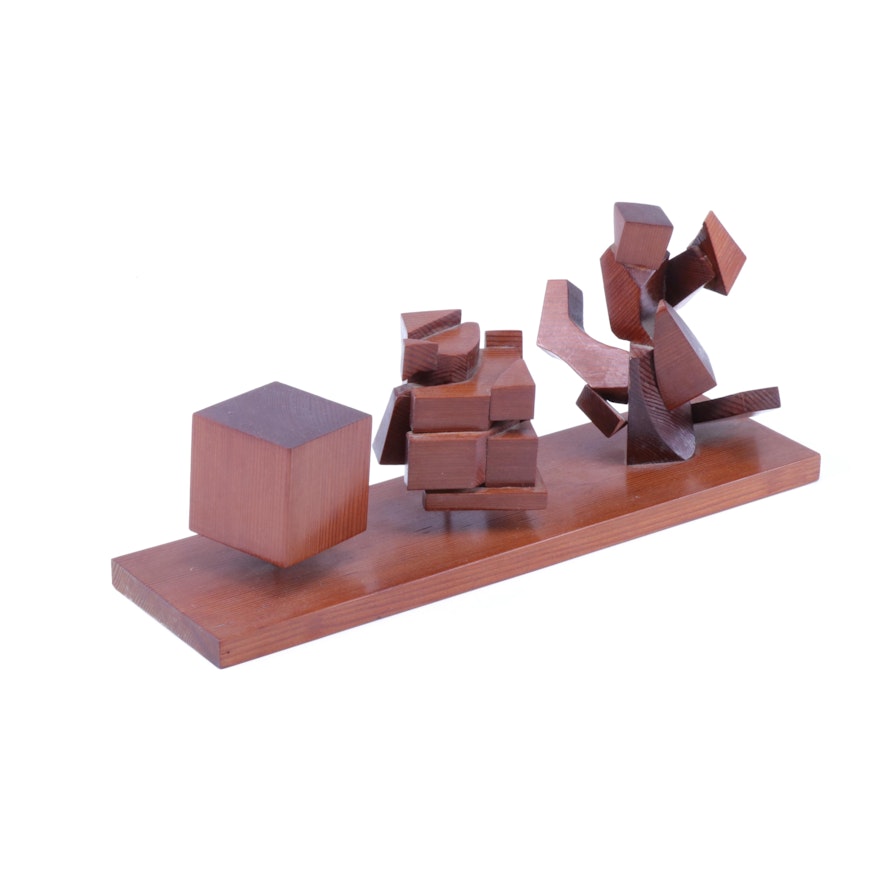 Abstract Modern Art Wood Sculpture